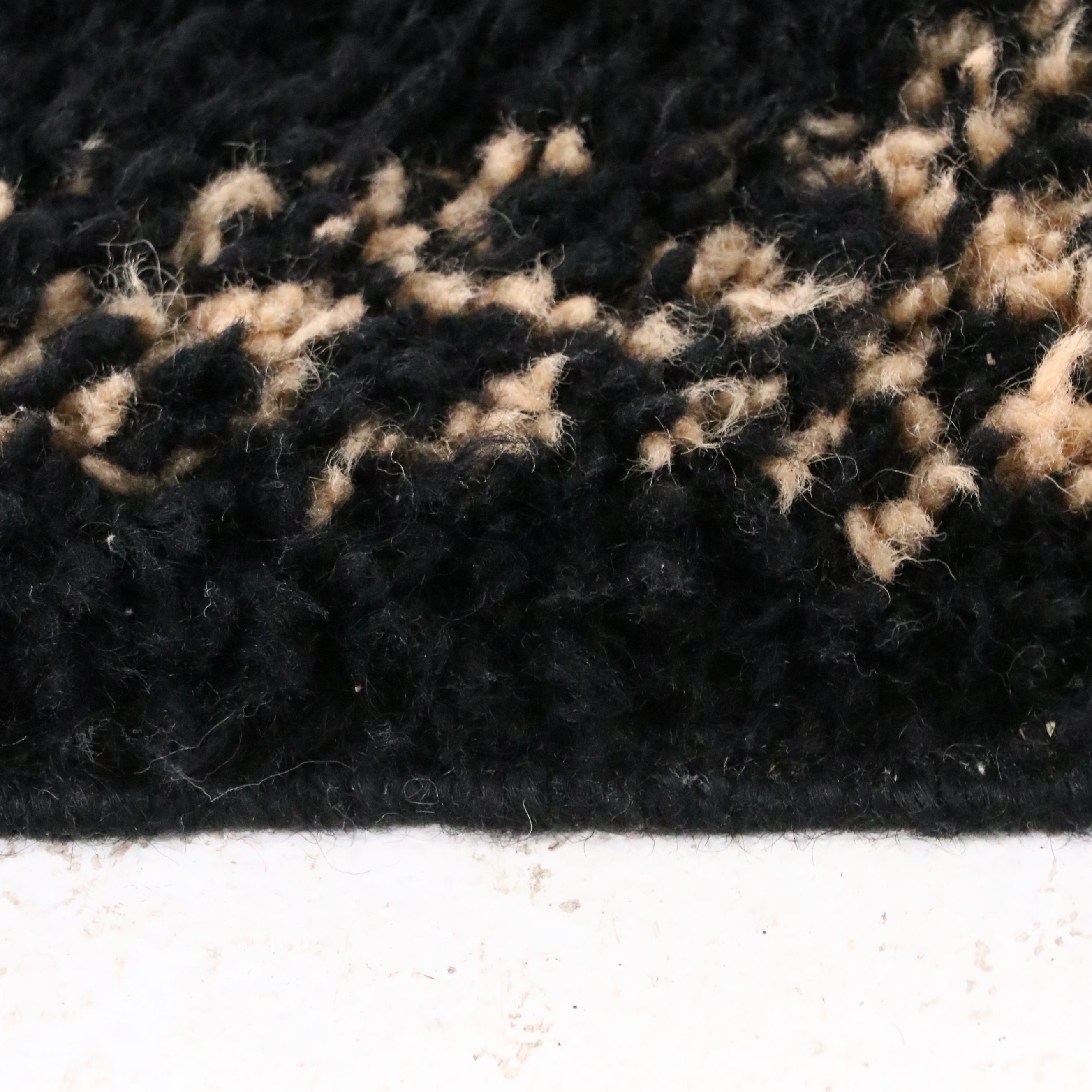 8'10 x 13'1 Hand-Knotted Contemporary Room-Sized Rug with Braided Fringe