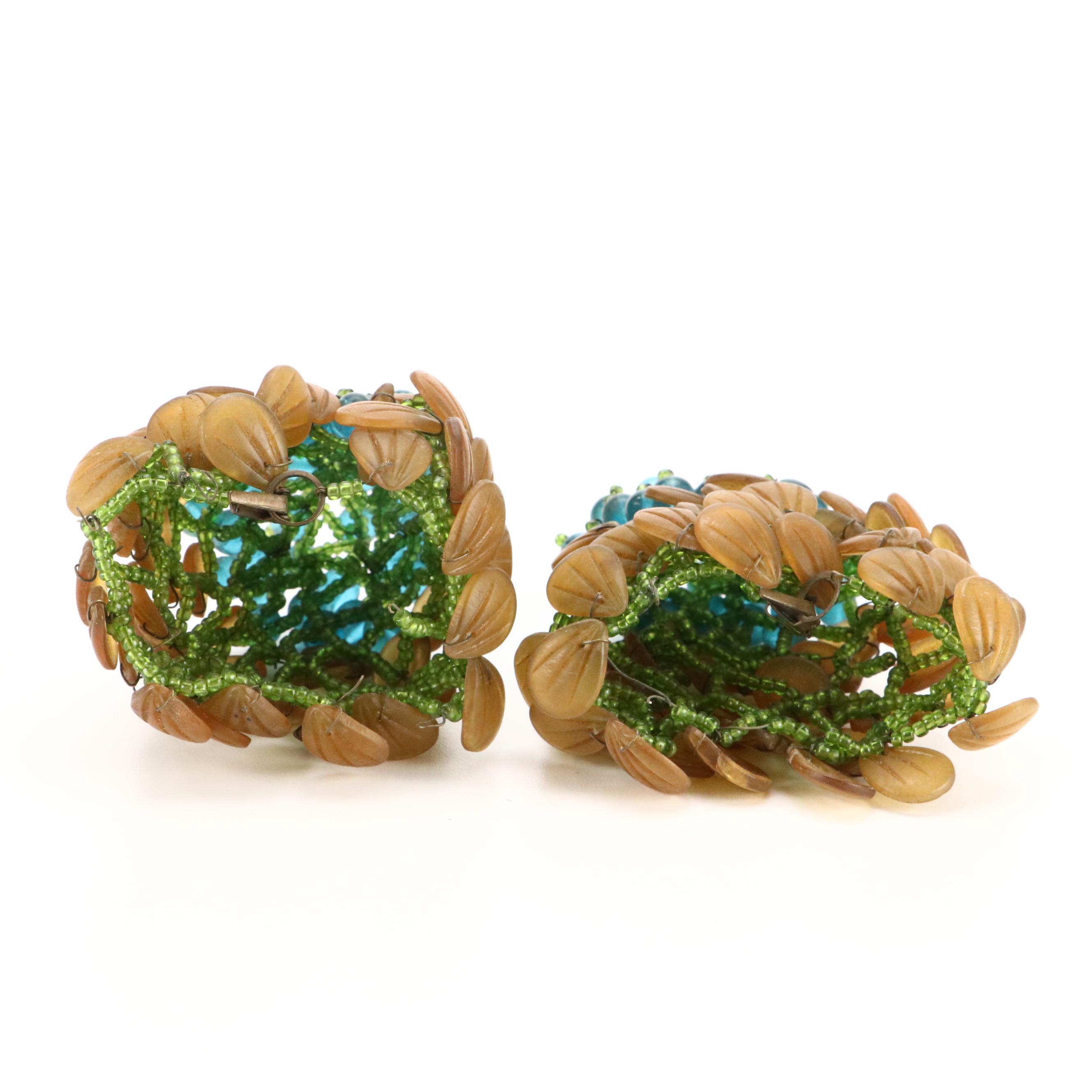 Czech Glass Beaded Light Shades Covers