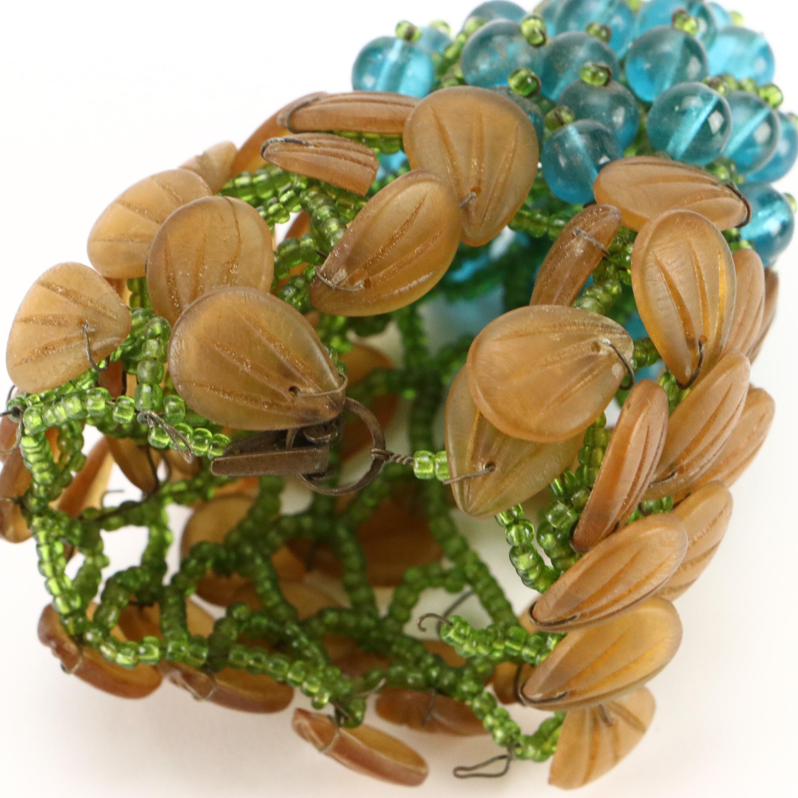 Czech Glass Beaded Light Shades Covers