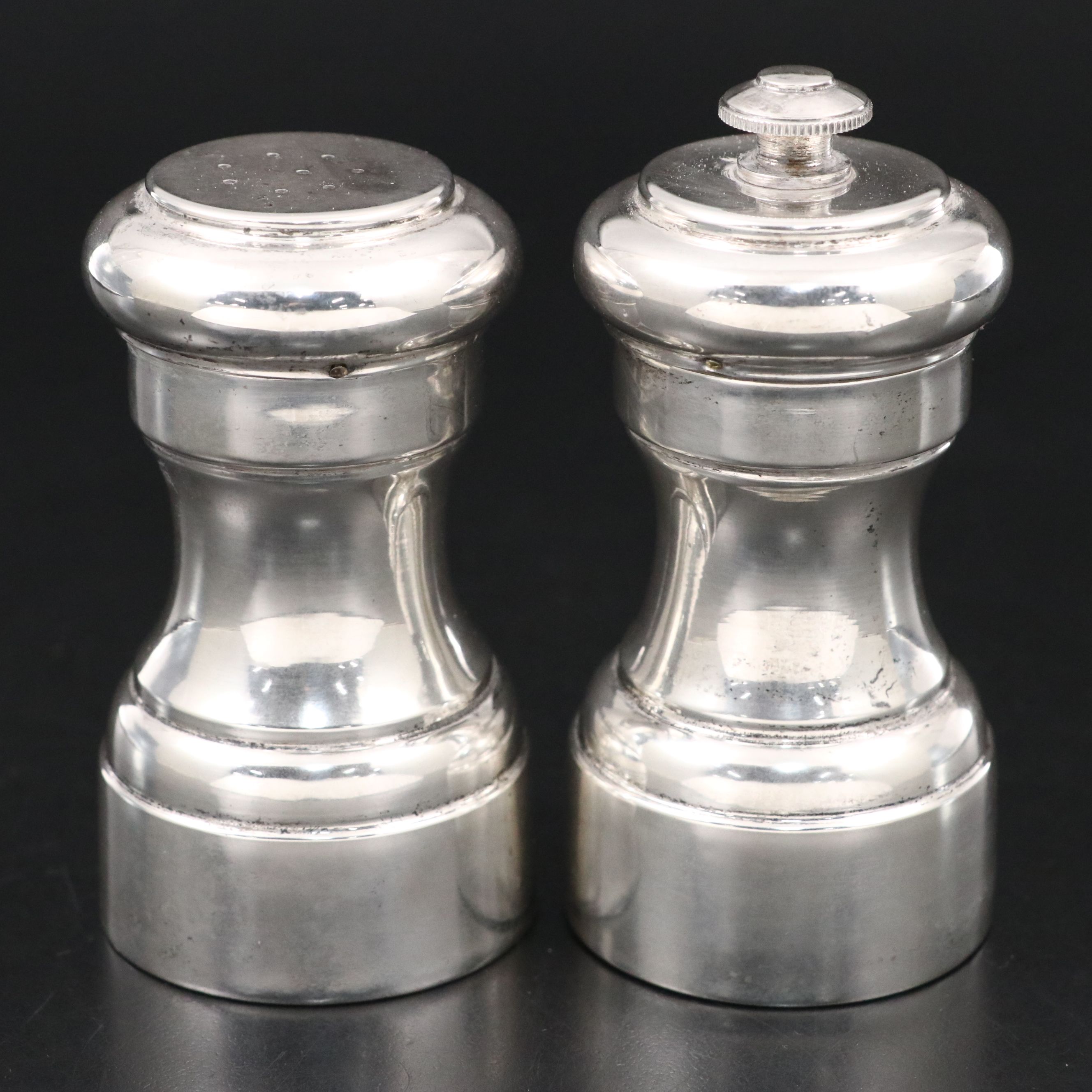 Prill Silver Co. Salt Shaker and Pepper Mill