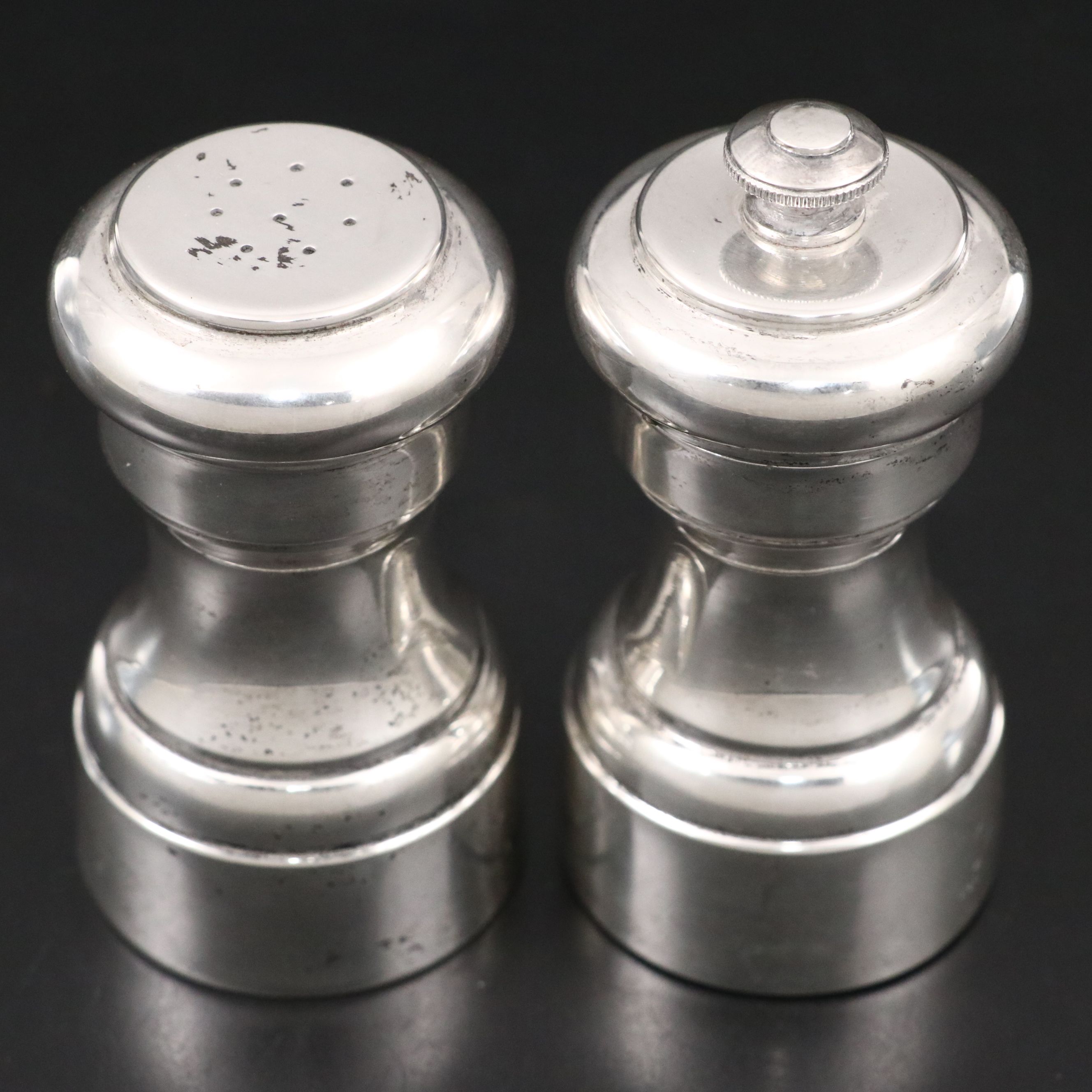 Prill Silver Co. Salt Shaker and Pepper Mill
