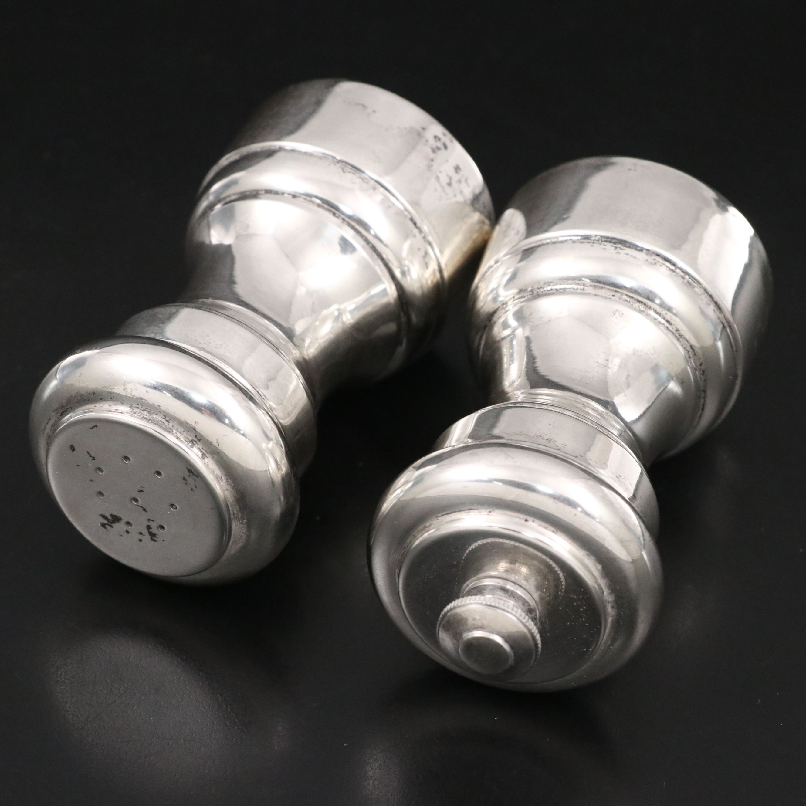 Prill Silver Co. Salt Shaker and Pepper Mill