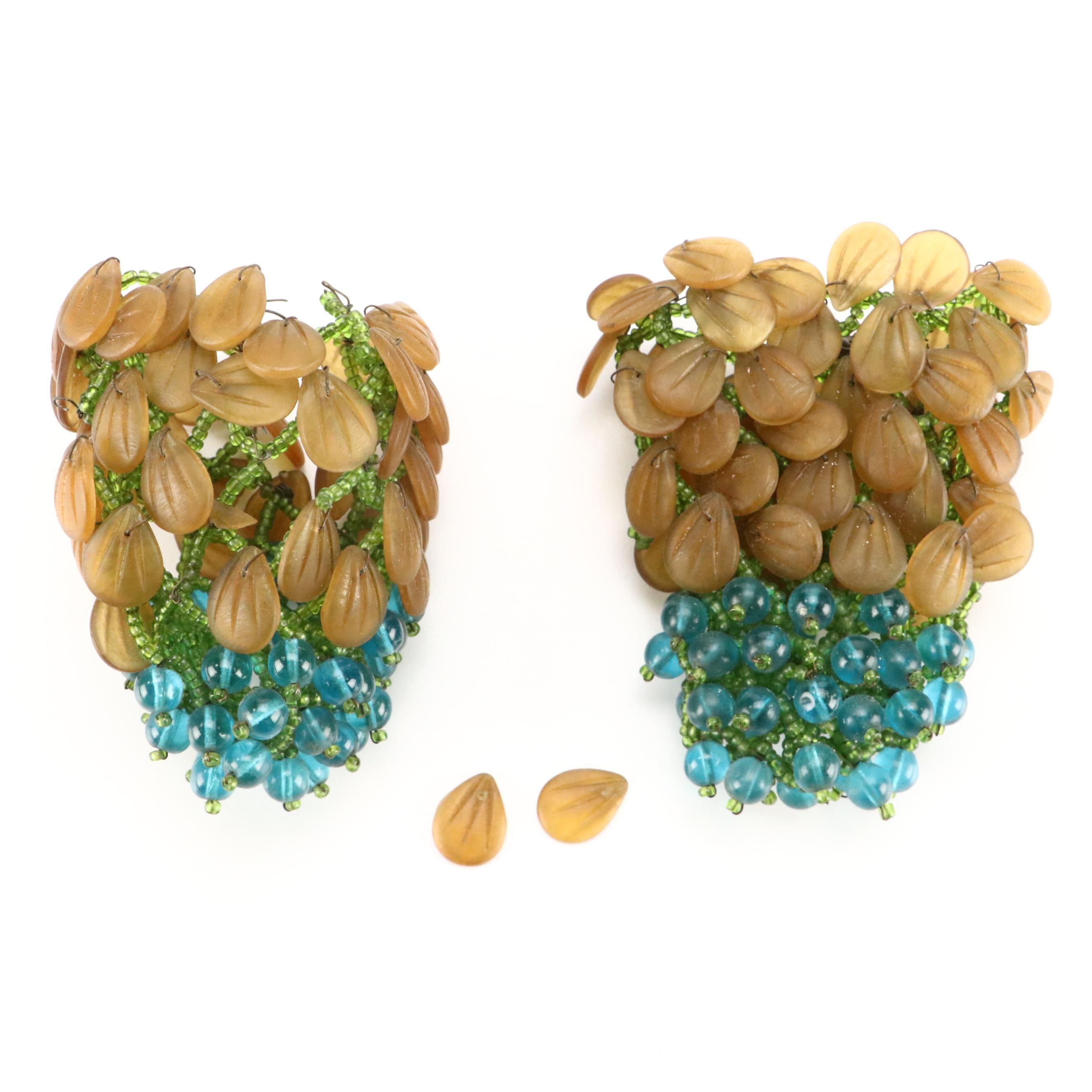 Czech Glass Beaded Light Shades Covers