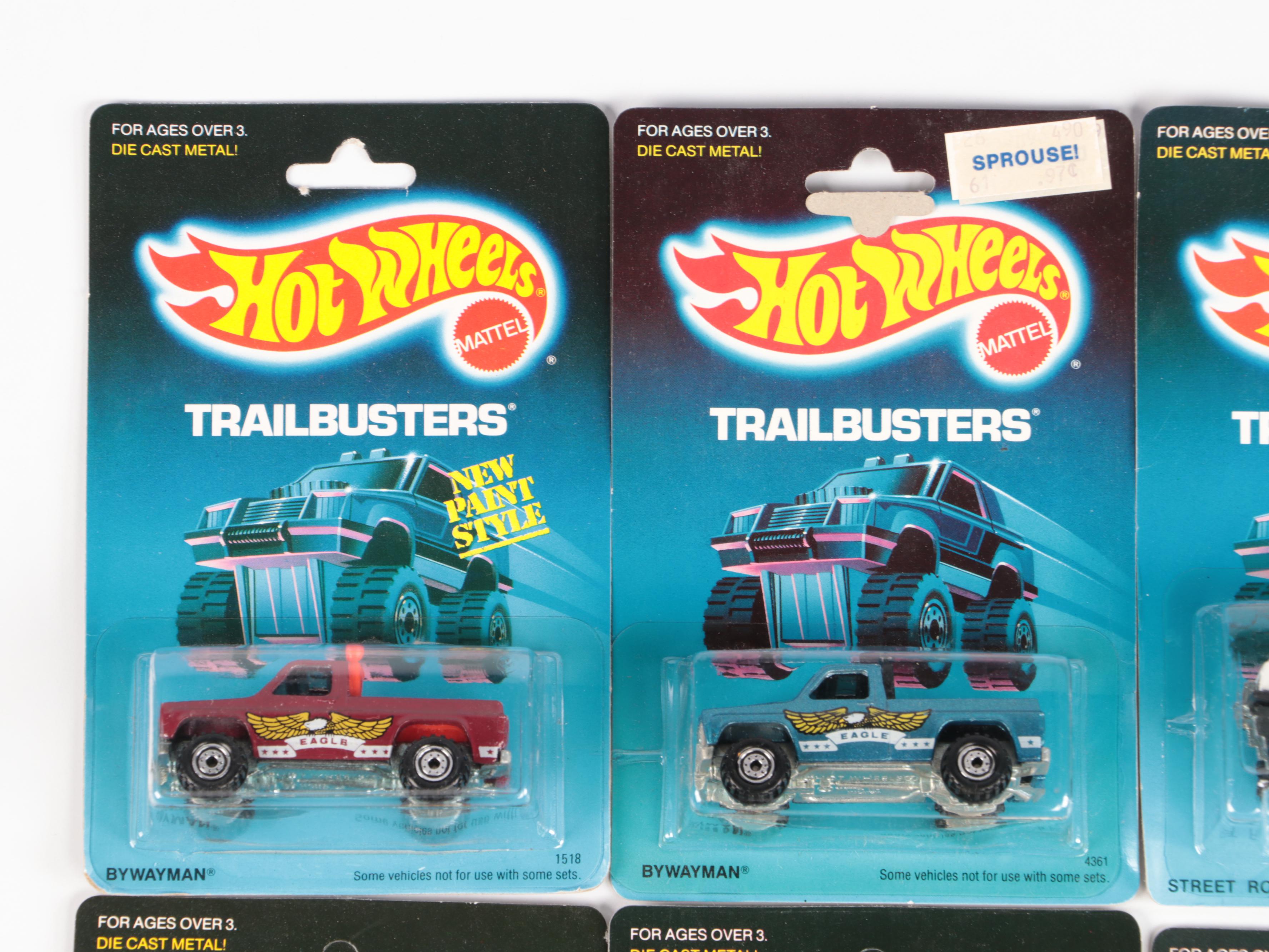 Hot Wheels "Bywayman" and More Trailbusters Series Toy Cars, 1988