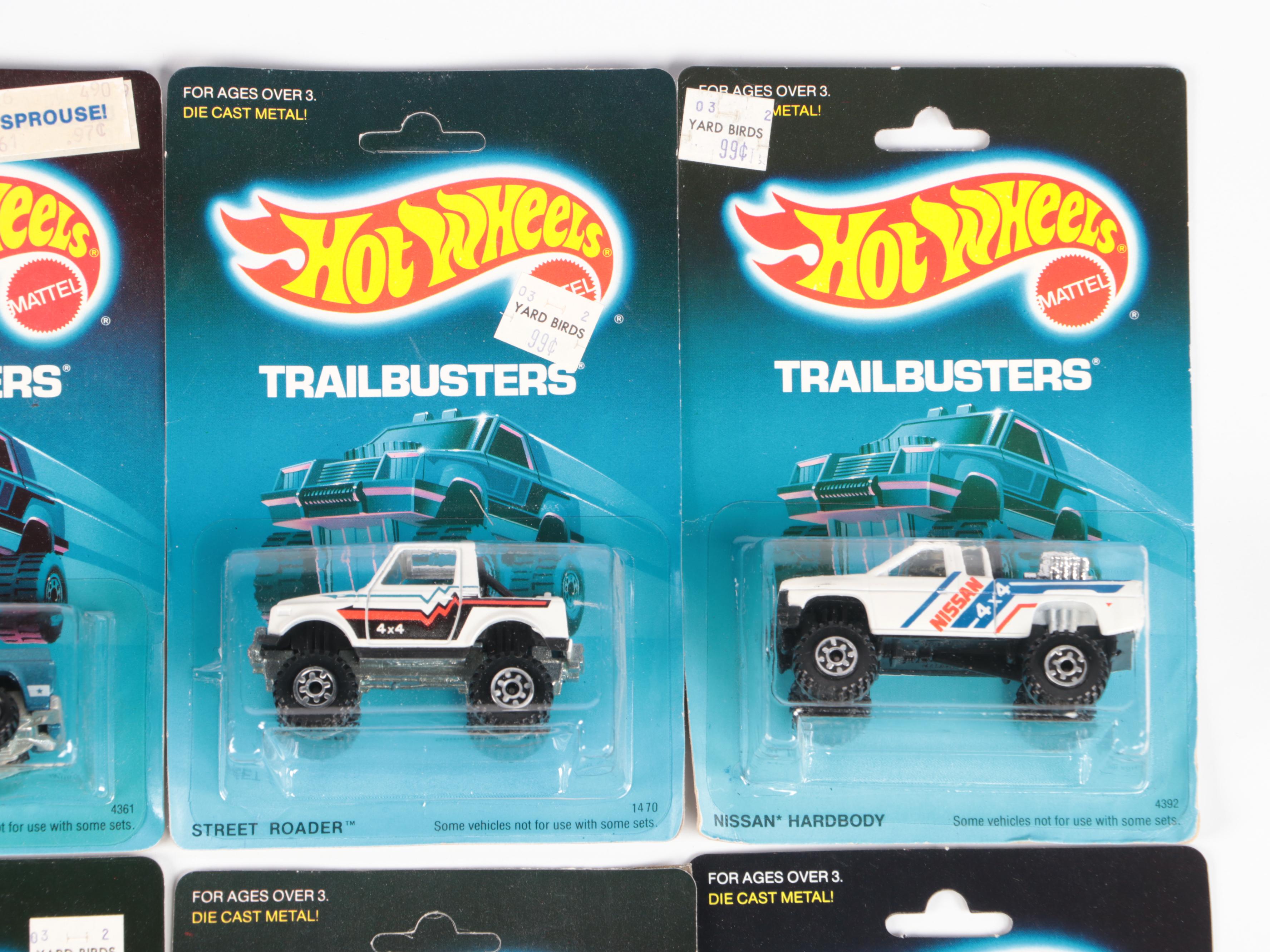 Hot Wheels "Bywayman" and More Trailbusters Series Toy Cars, 1988