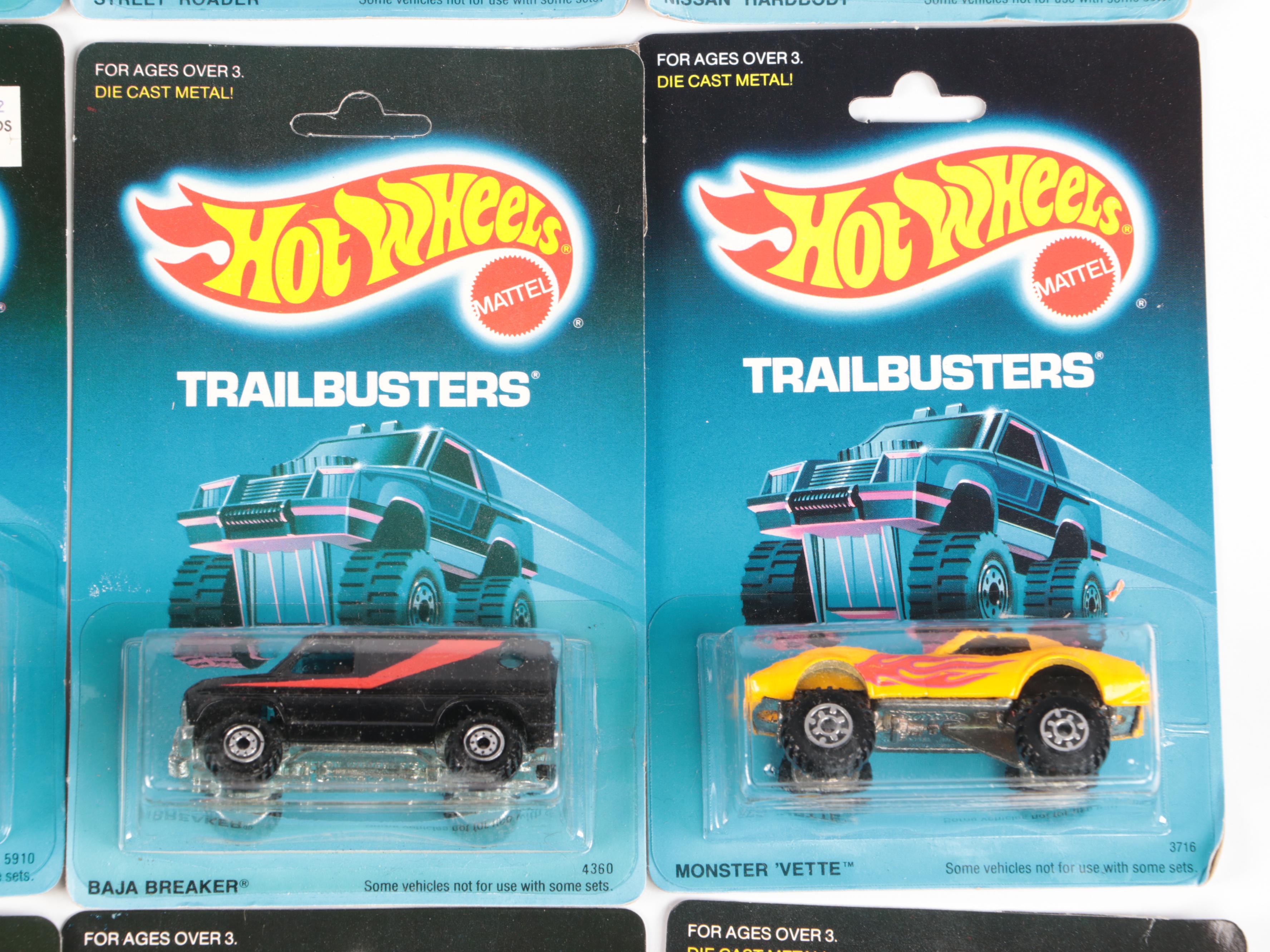 Hot Wheels "Bywayman" and More Trailbusters Series Toy Cars, 1988