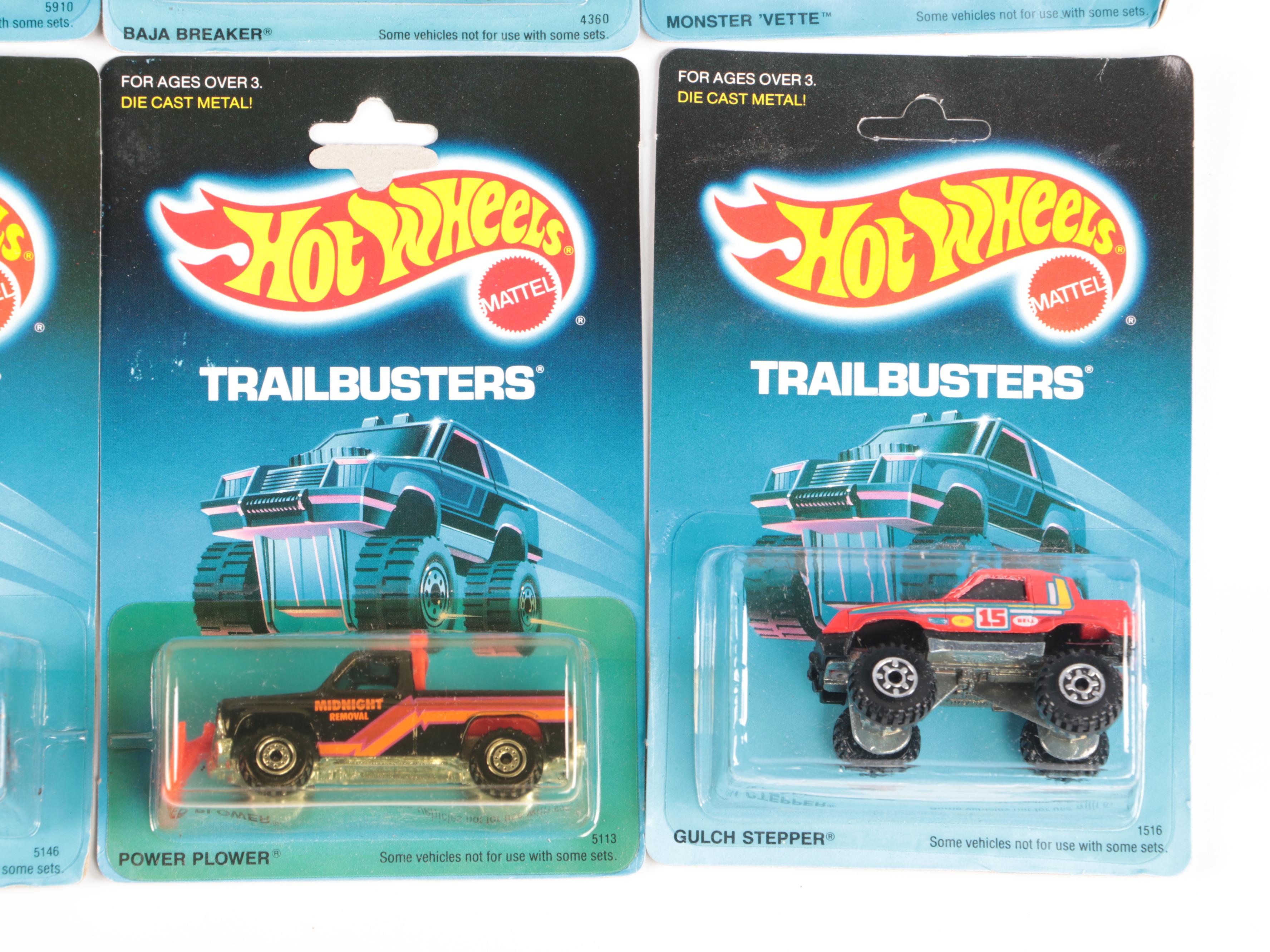Hot Wheels "Bywayman" and More Trailbusters Series Toy Cars, 1988