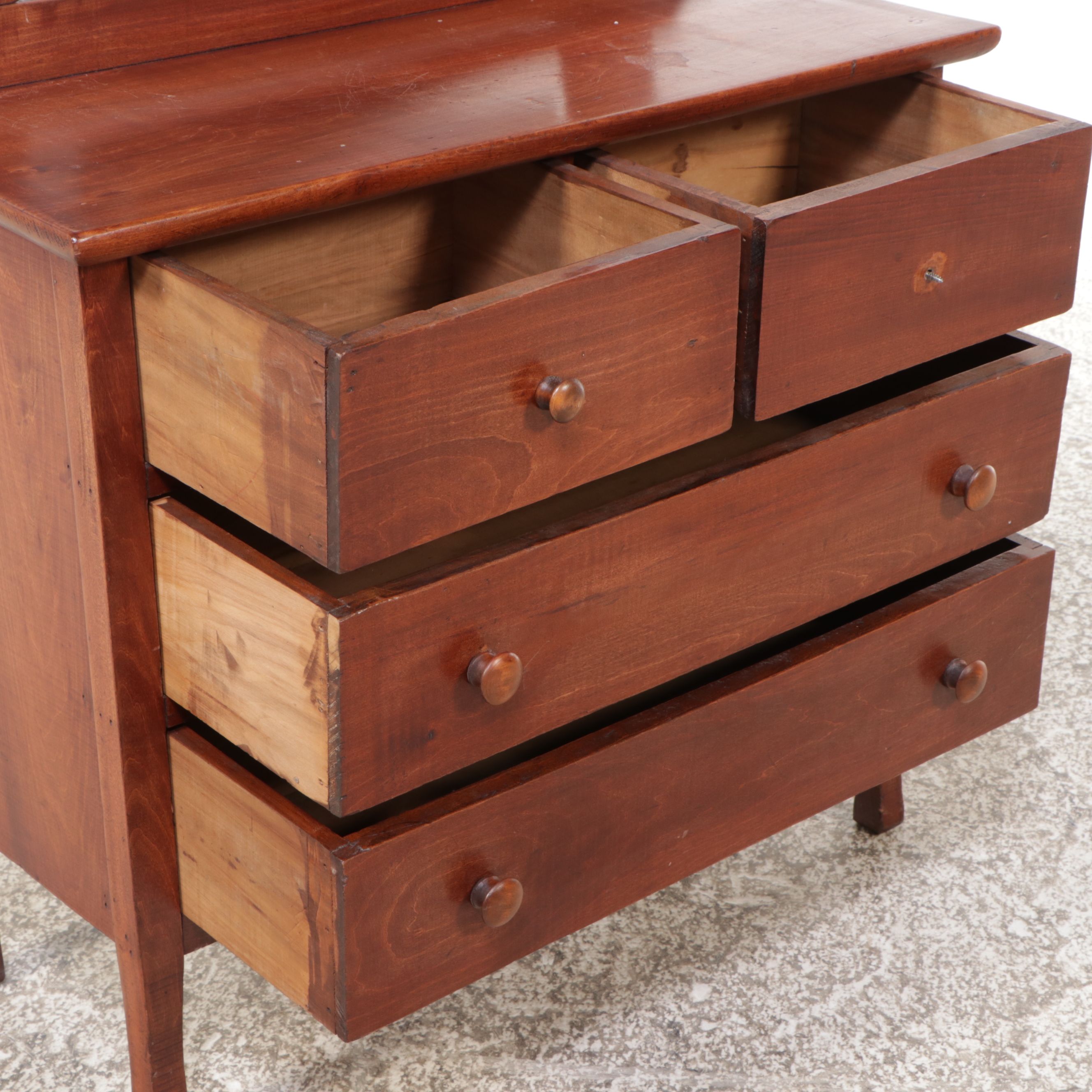 Shaker Style Cherry Children's Four-Drawer Dresser