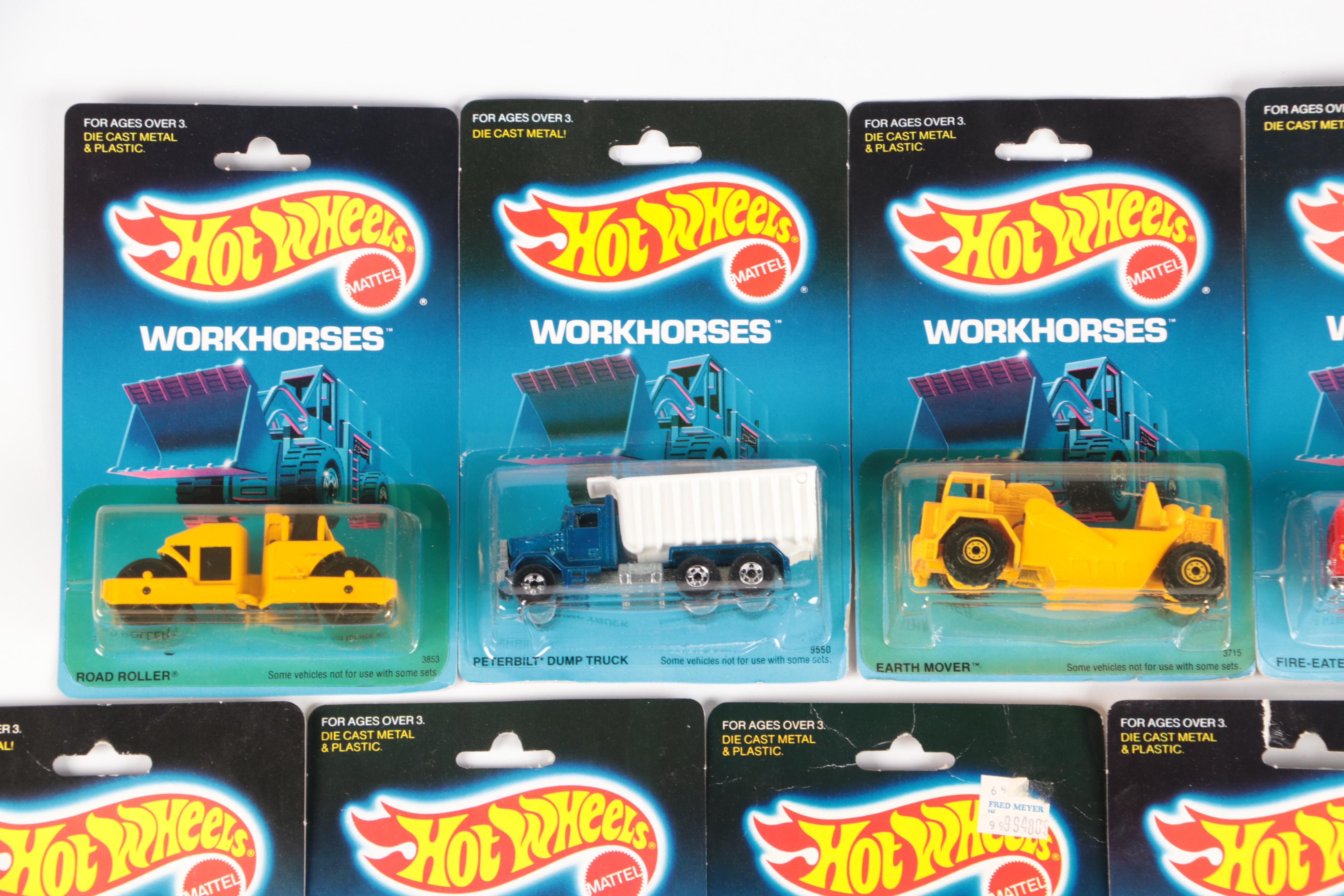 Hot Wheels "Road Roller" and More Workhorses Series Toy Cars, 1988