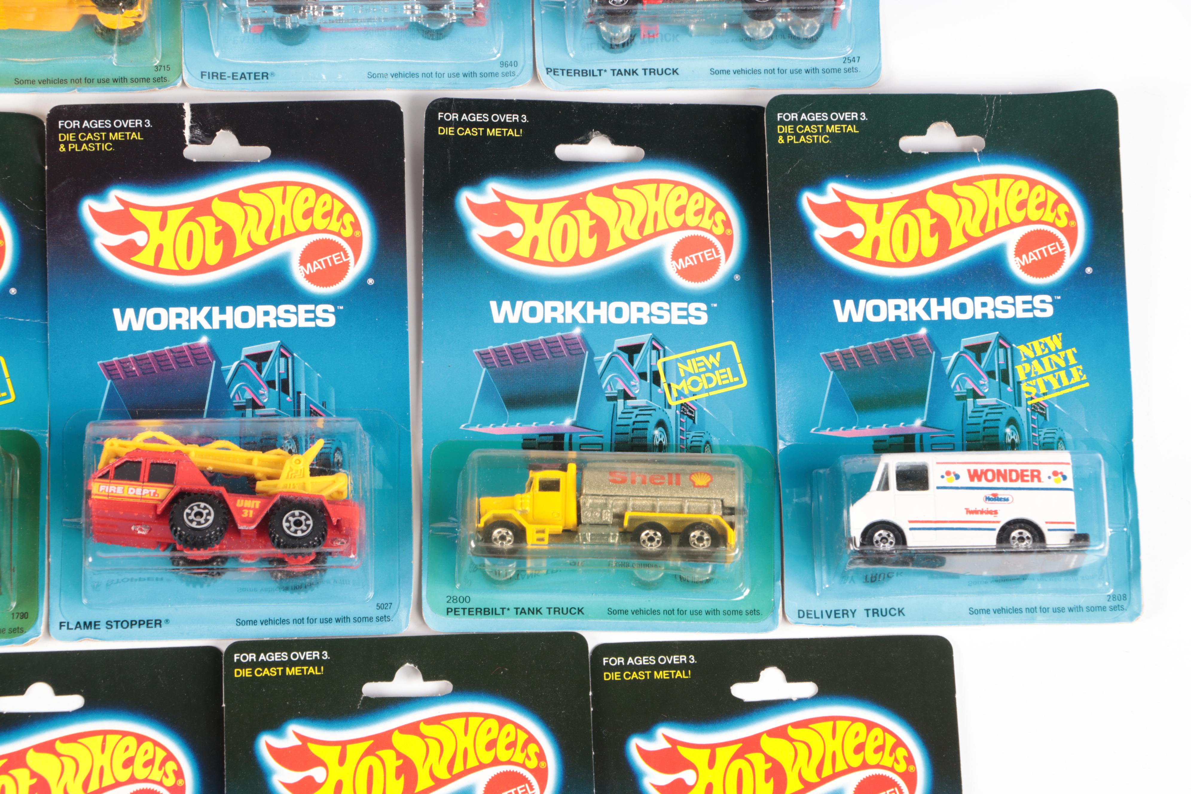 Hot Wheels "Road Roller" and More Workhorses Series Toy Cars, 1988