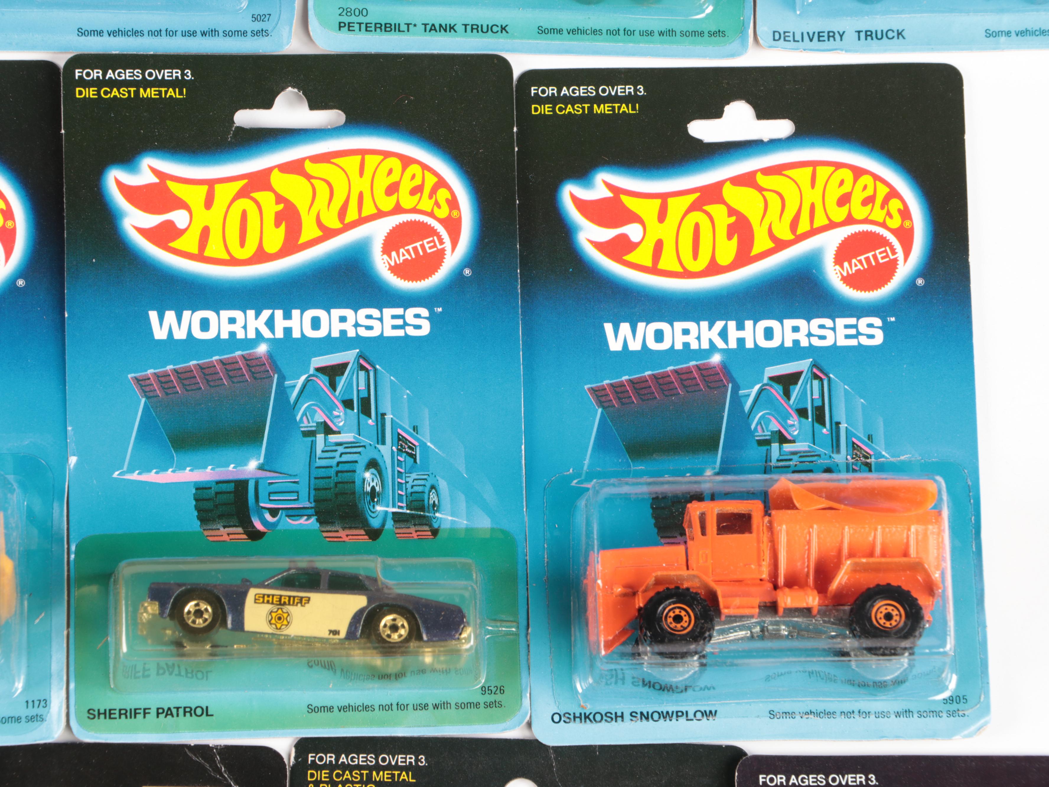 Hot Wheels "Road Roller" and More Workhorses Series Toy Cars, 1988