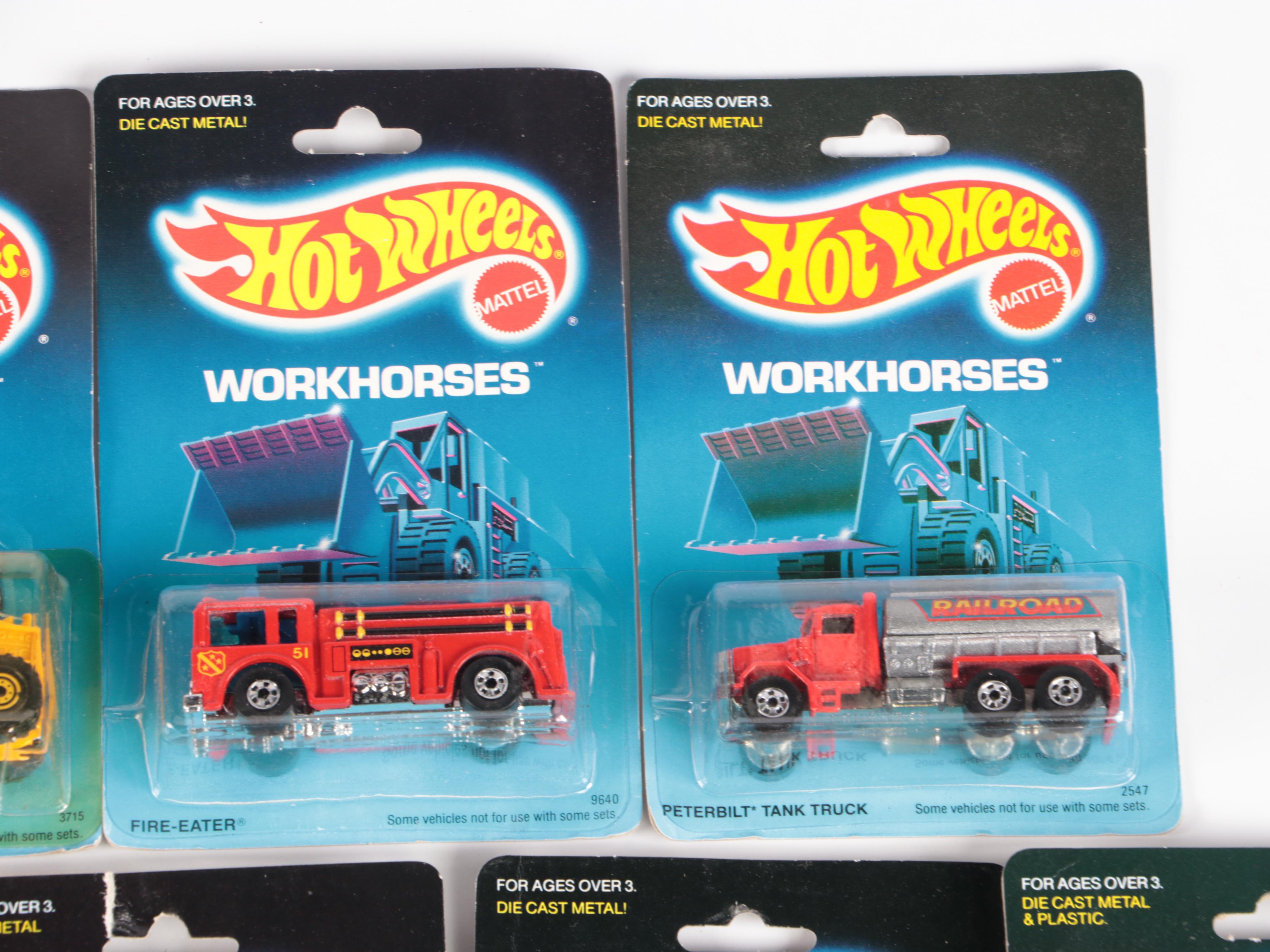 Hot Wheels "Road Roller" and More Workhorses Series Toy Cars, 1988