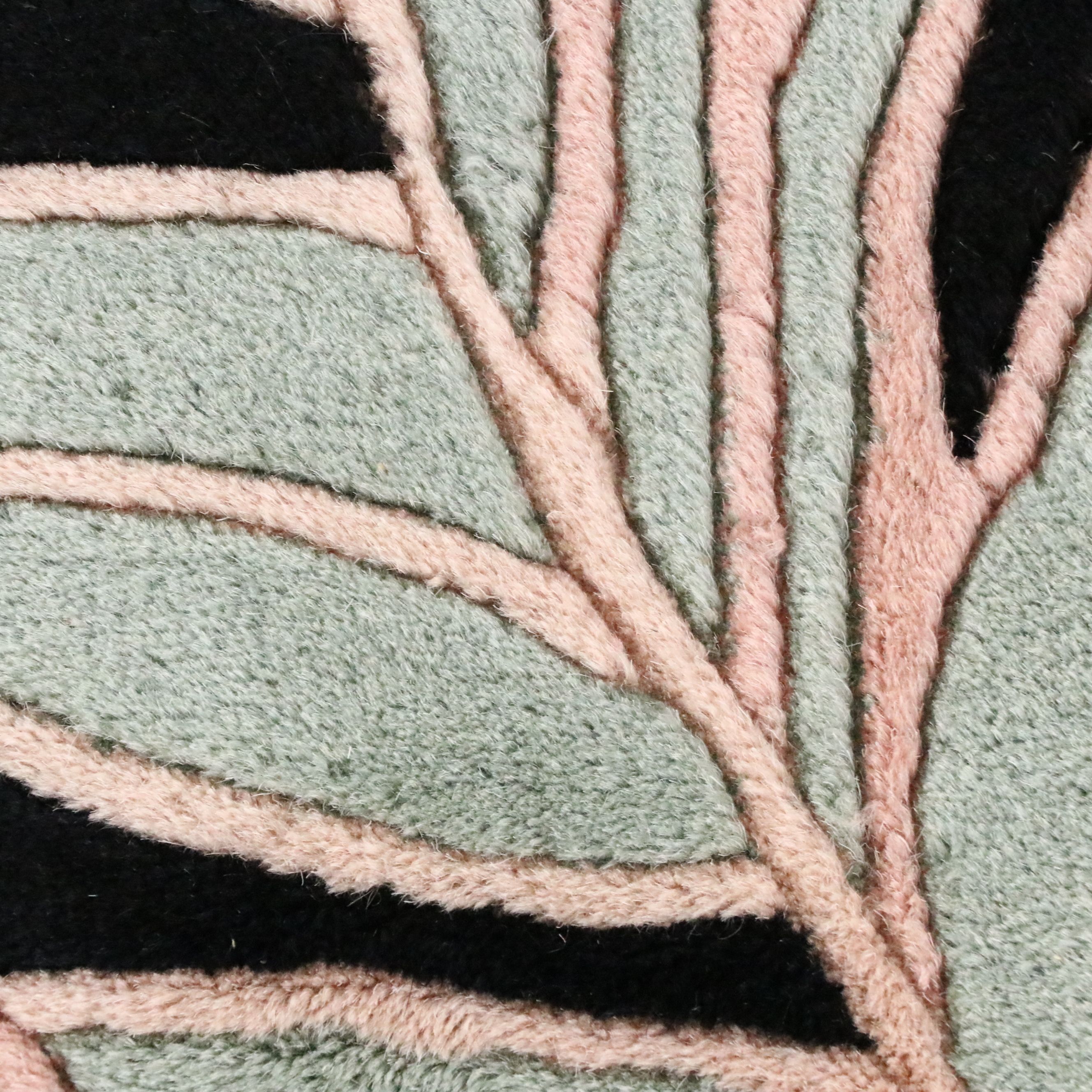 5'6 x 9'5 Hand-Knotted and Carved Chinese Art Nichols Style Floral Area Rug