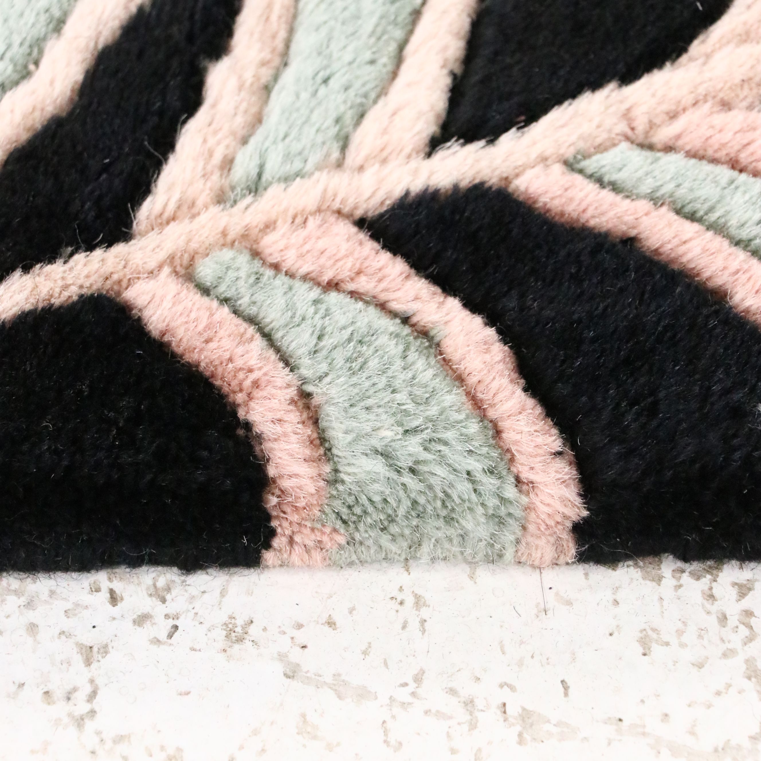 5'6 x 9'5 Hand-Knotted and Carved Chinese Art Nichols Style Floral Area Rug