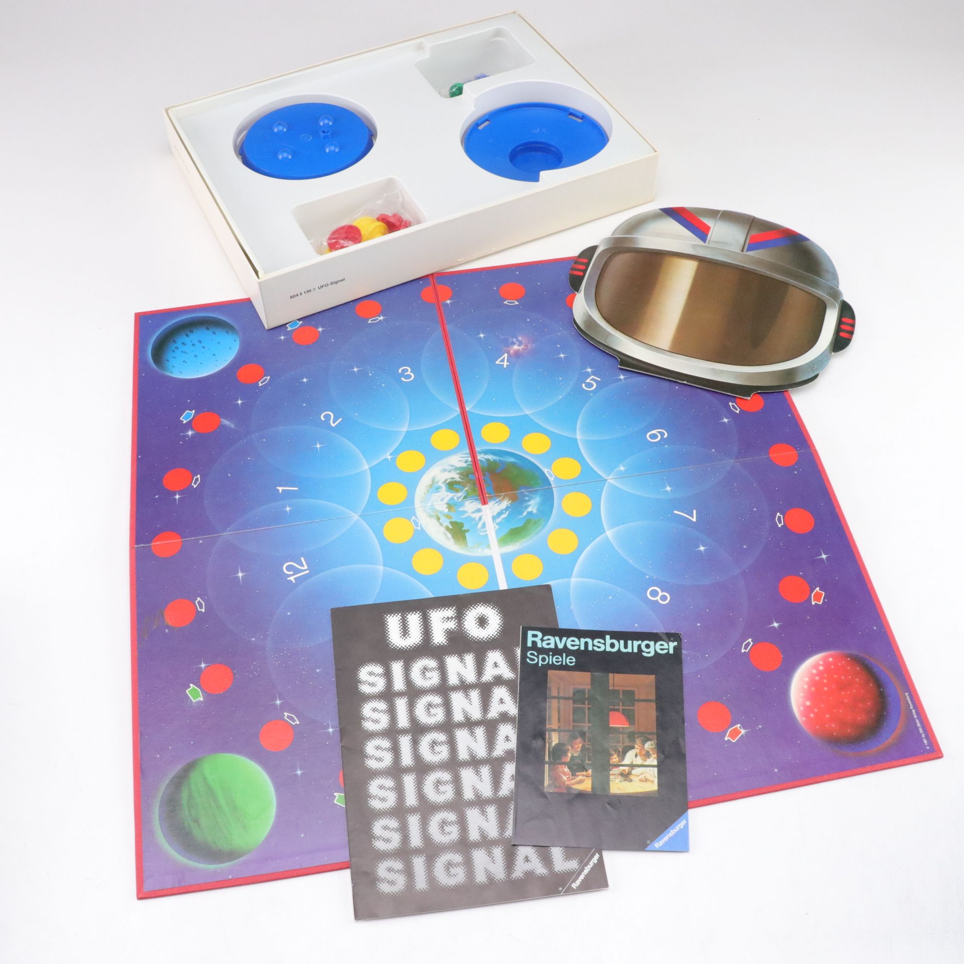 UFO Signal with German, French, Portuguese & Other Board Games, Mid-Late 20th C.