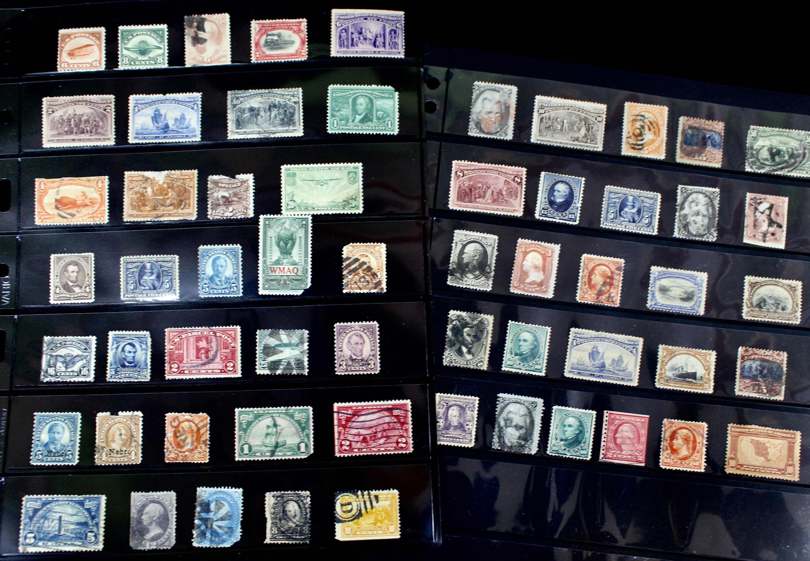 Ninety-Seven Mint and Used Early U.S. Postage Stamps