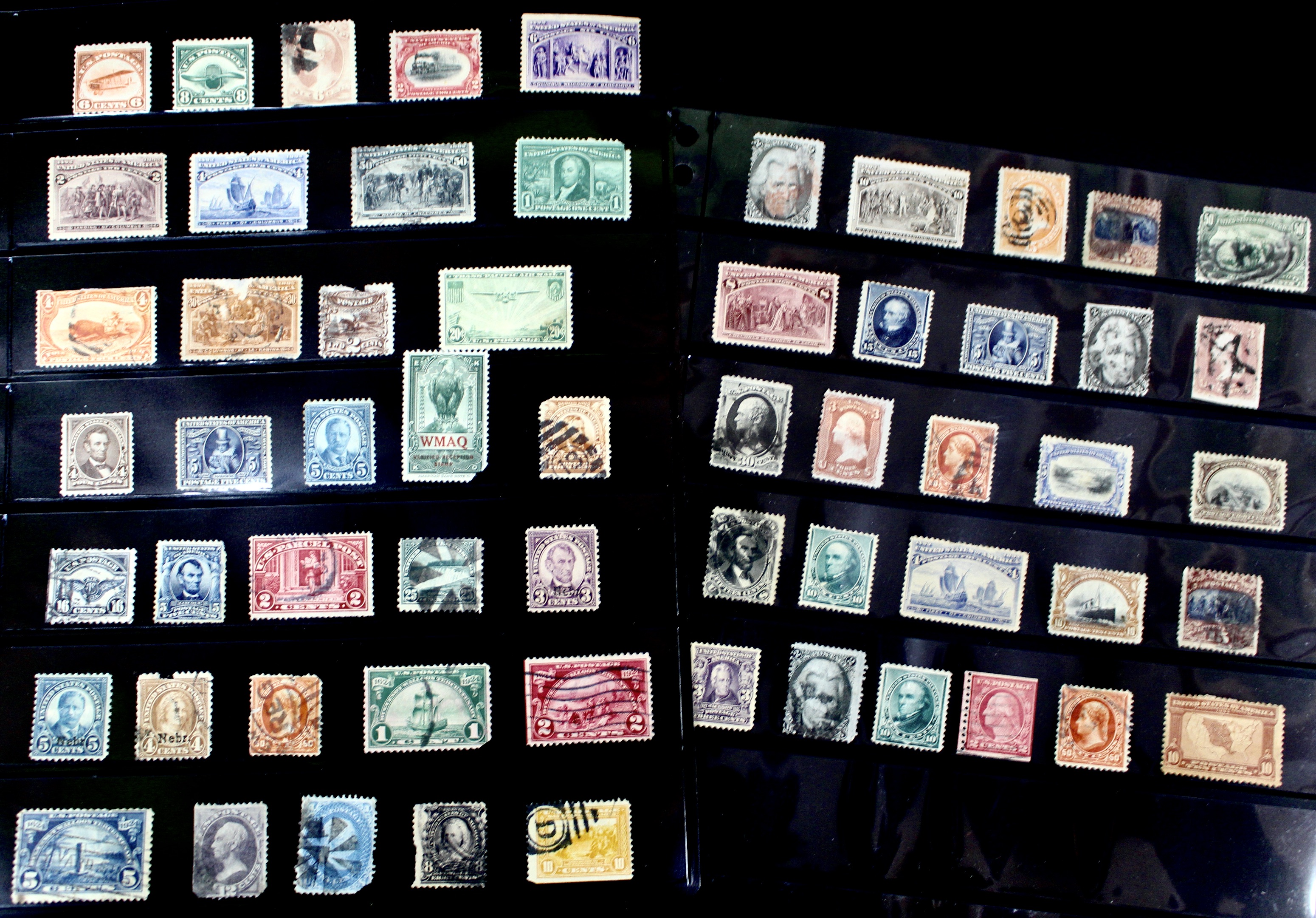Ninety-Seven Mint and Used Early U.S. Postage Stamps
