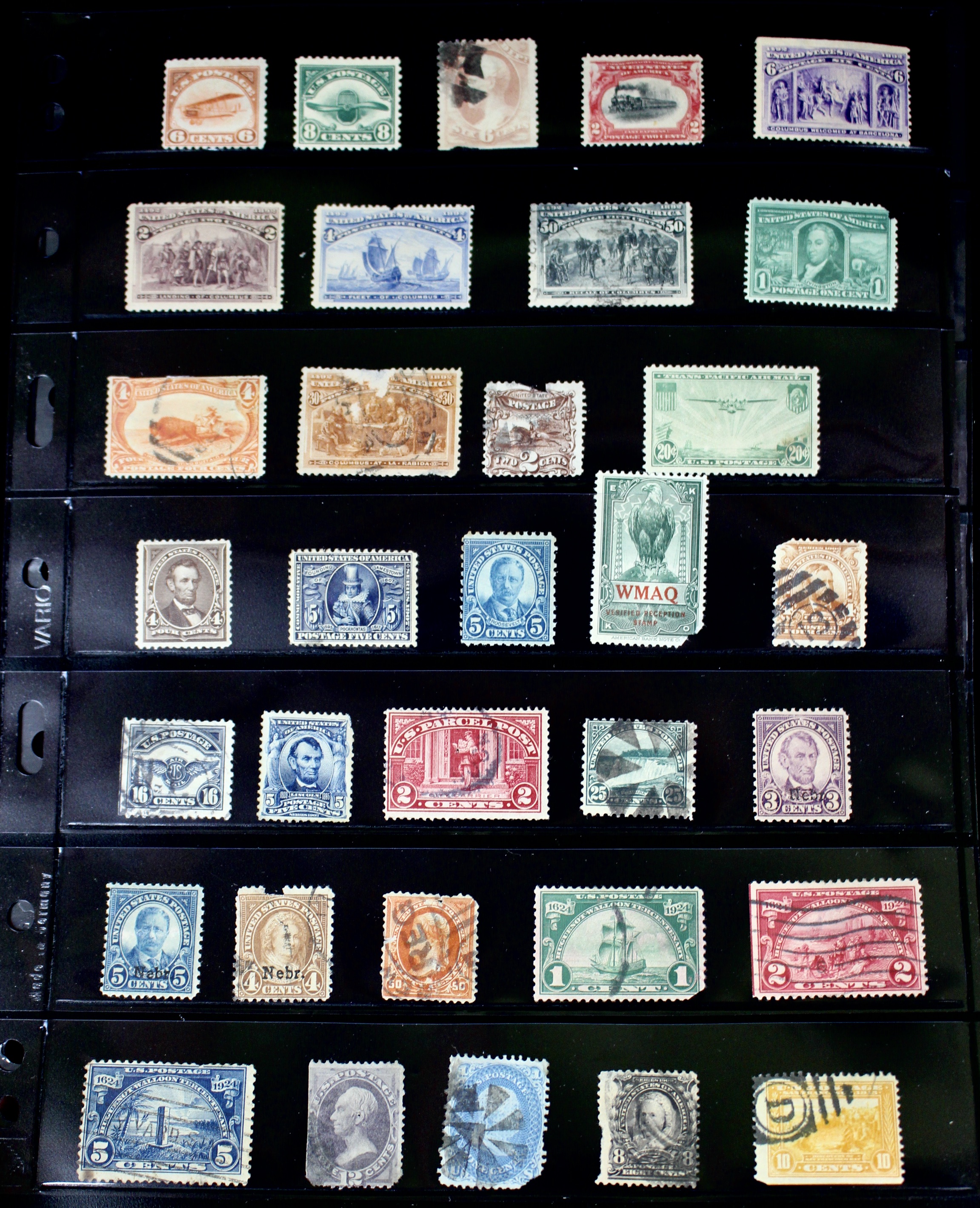 Ninety-Seven Mint and Used Early U.S. Postage Stamps