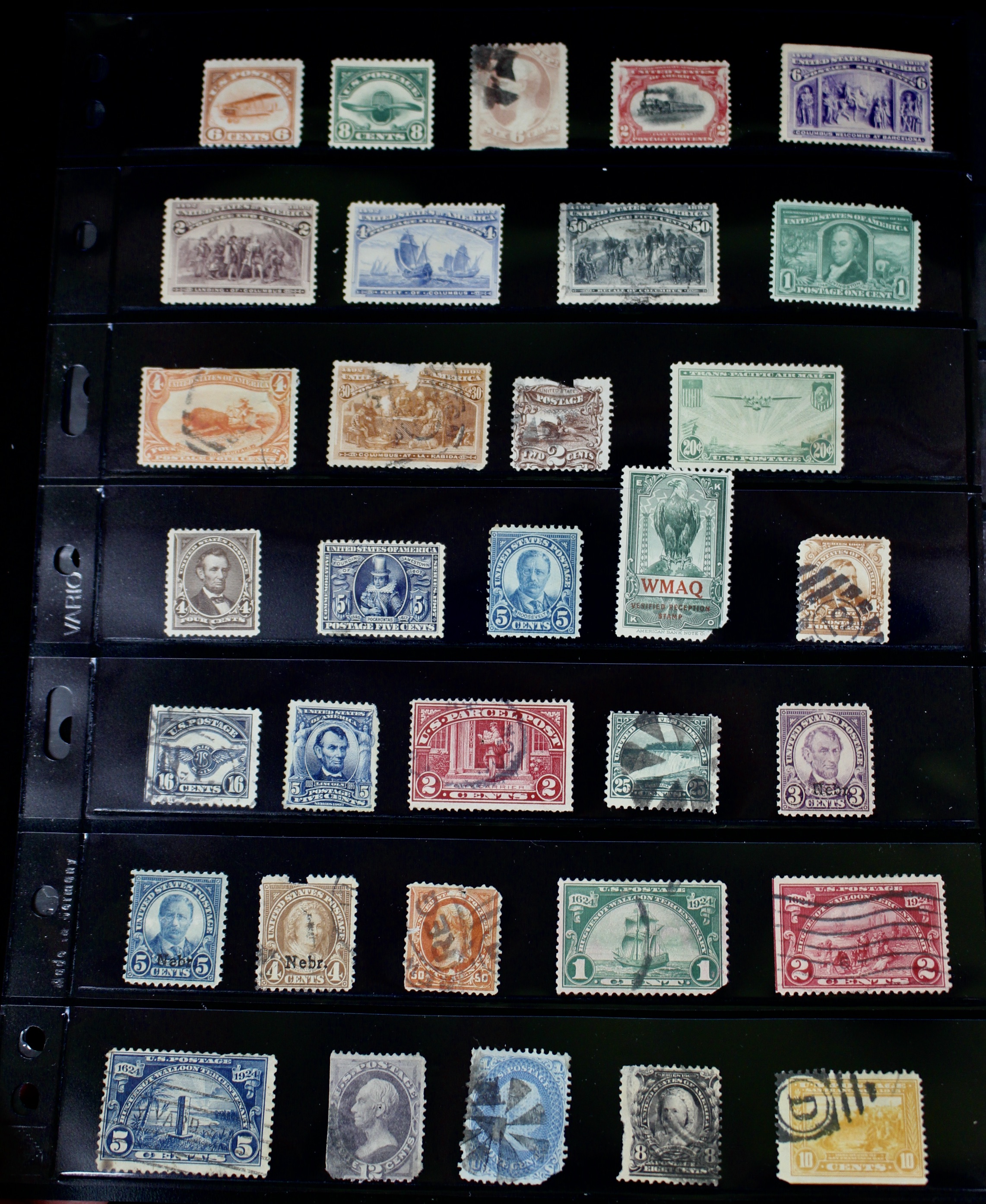 Ninety-Seven Mint and Used Early U.S. Postage Stamps