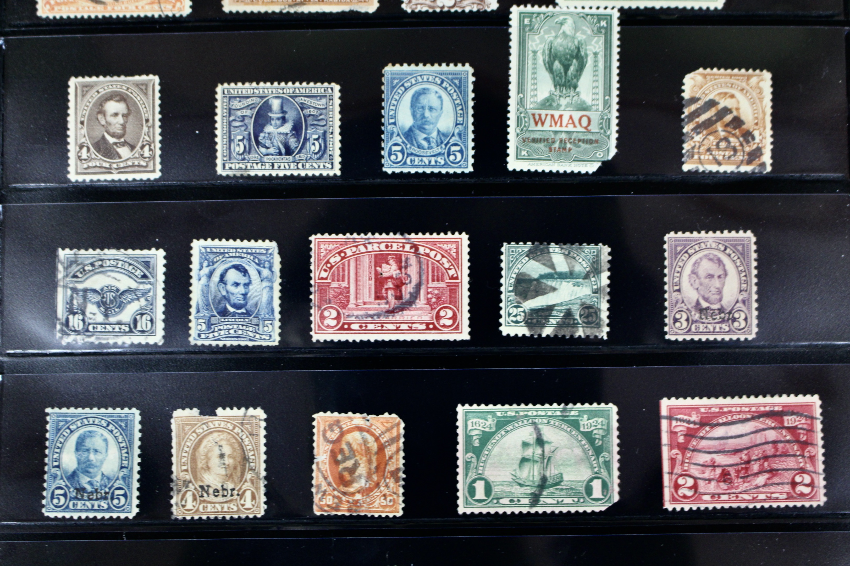 Ninety-Seven Mint and Used Early U.S. Postage Stamps