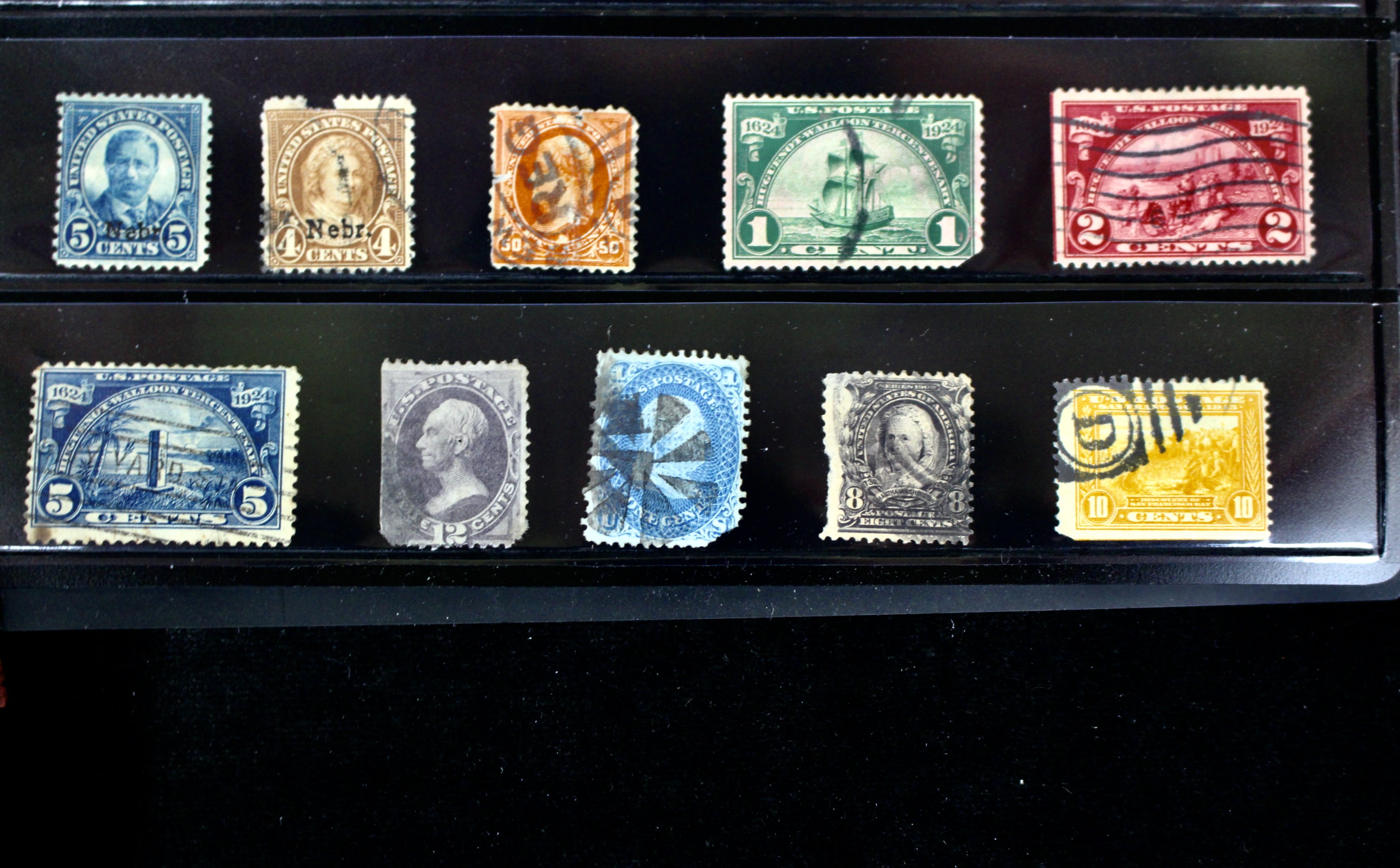 Ninety-Seven Mint and Used Early U.S. Postage Stamps