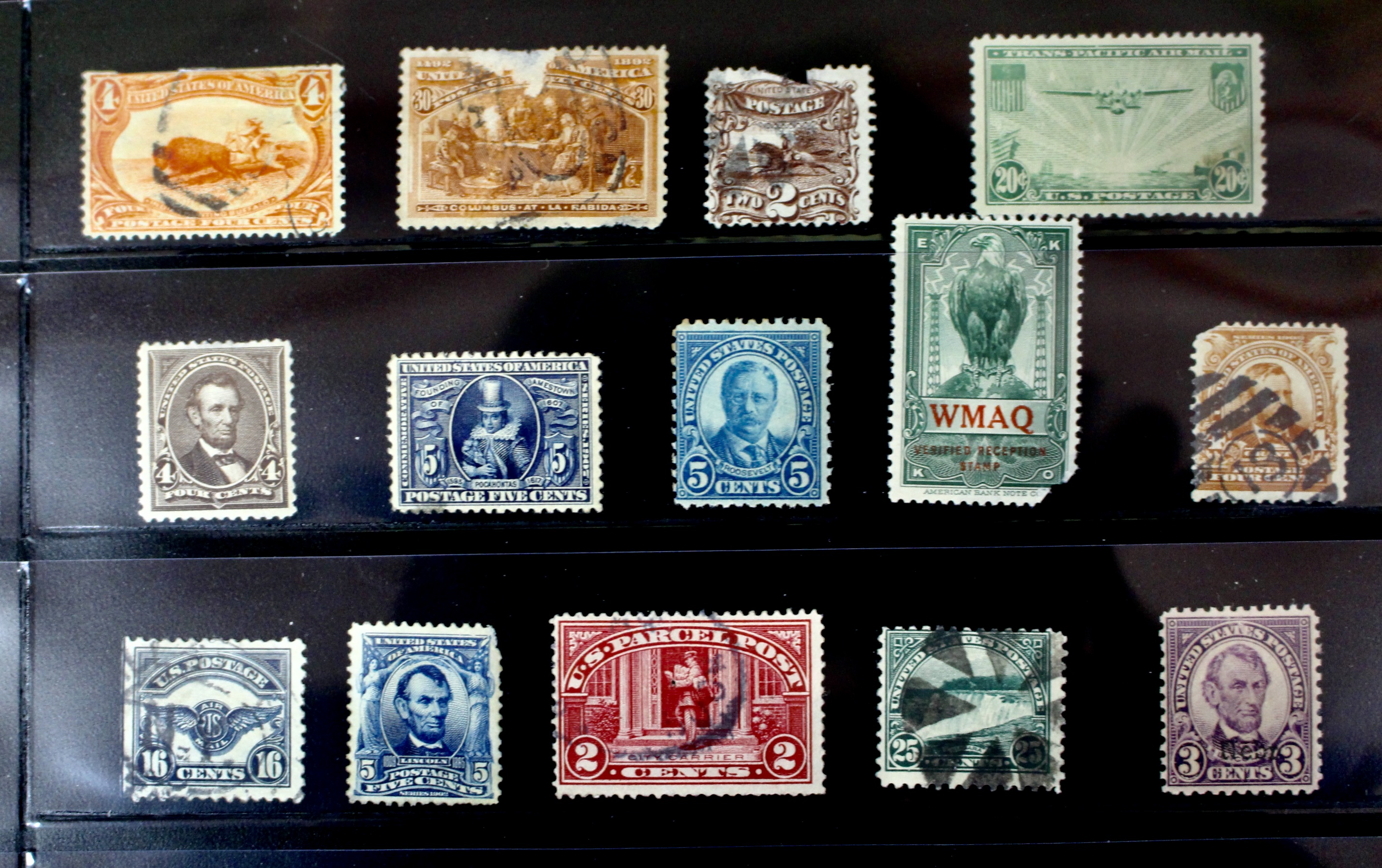 Ninety-Seven Mint and Used Early U.S. Postage Stamps