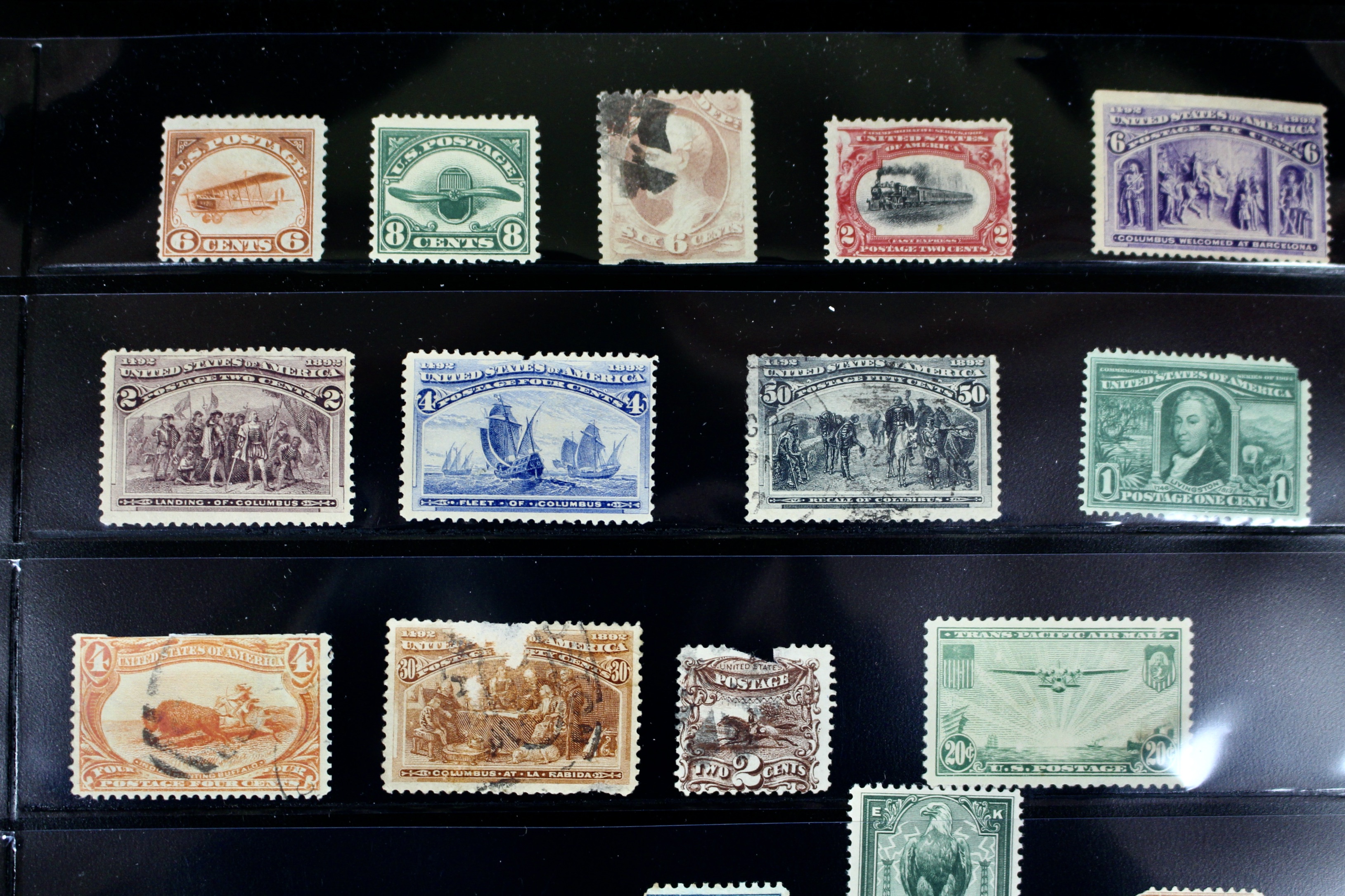 Ninety-Seven Mint and Used Early U.S. Postage Stamps