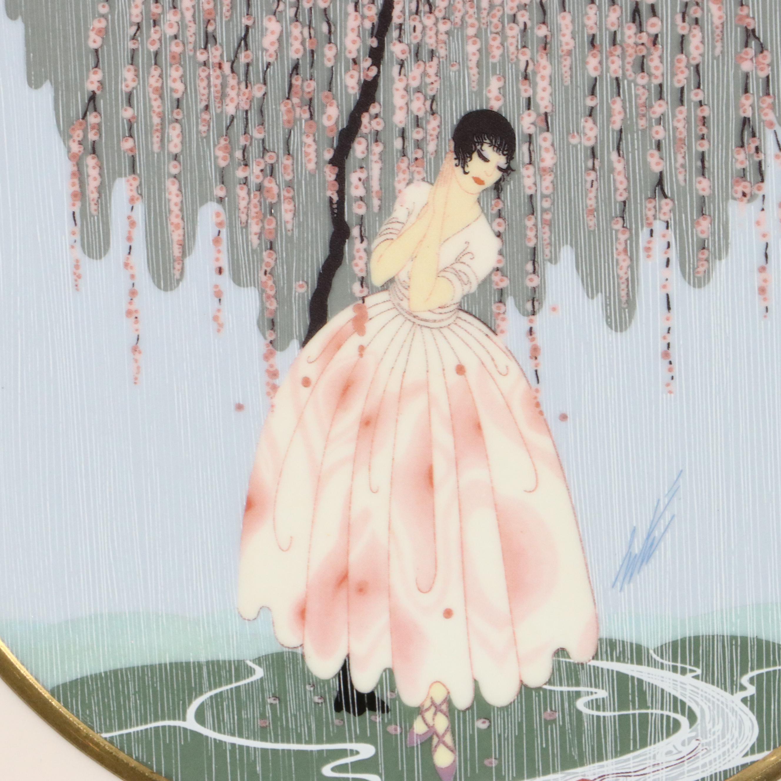 Erté for Sevenarts Limited "Carnations" and More Porcelain Collector Plates