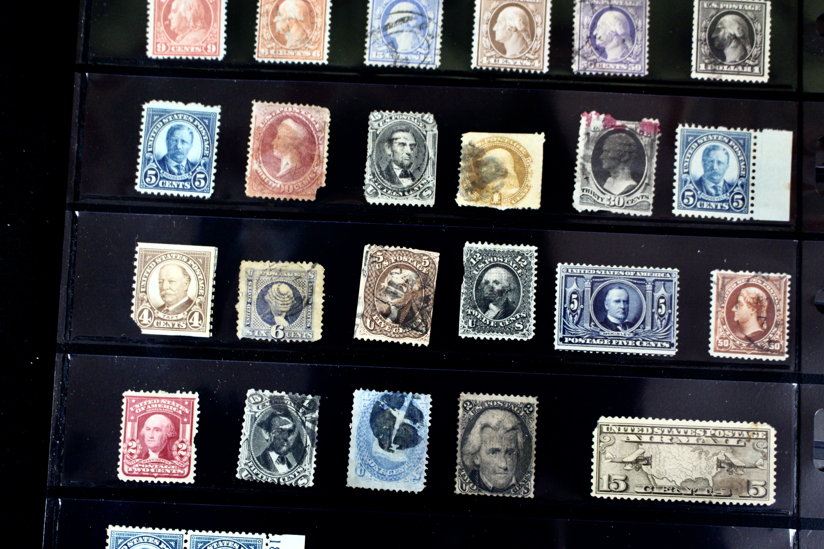 Ninety-Seven Mint and Used Early U.S. Postage Stamps