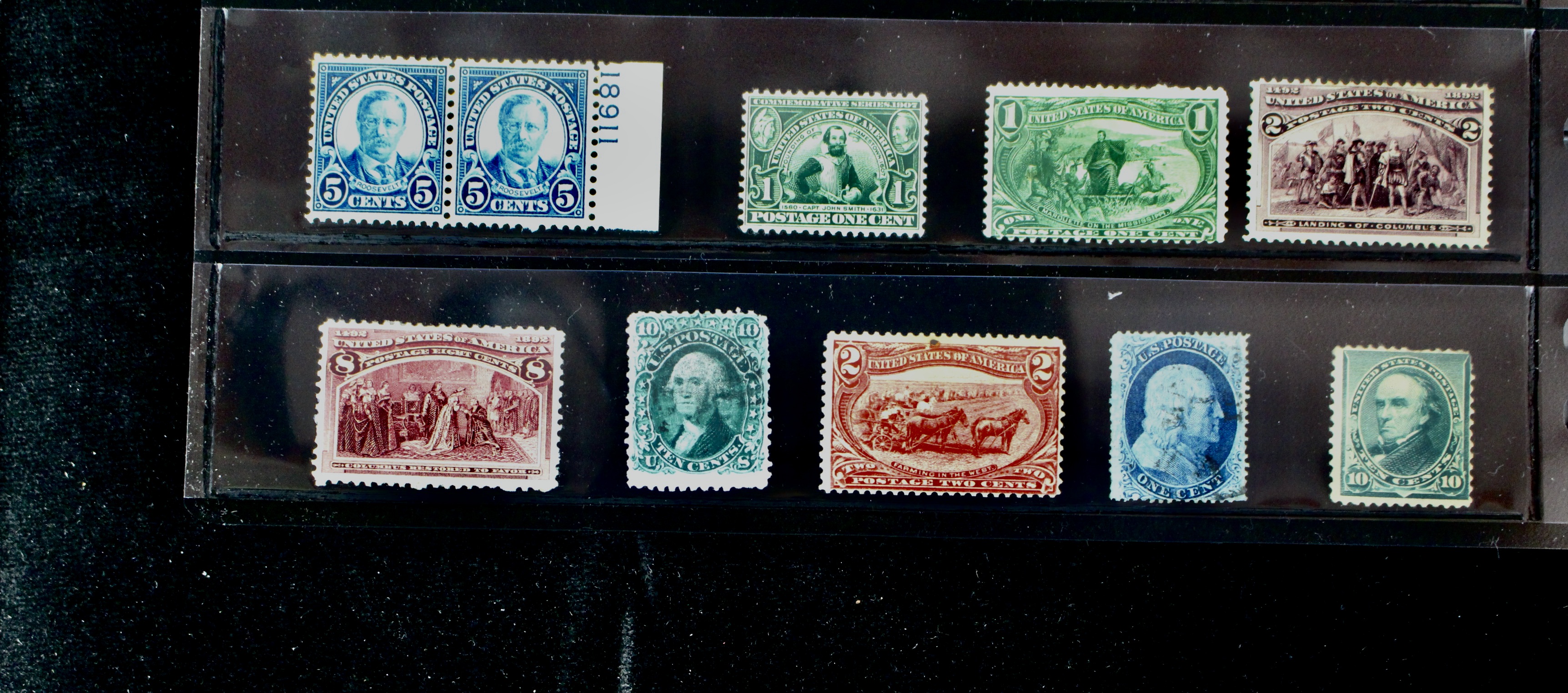 Ninety-Seven Mint and Used Early U.S. Postage Stamps