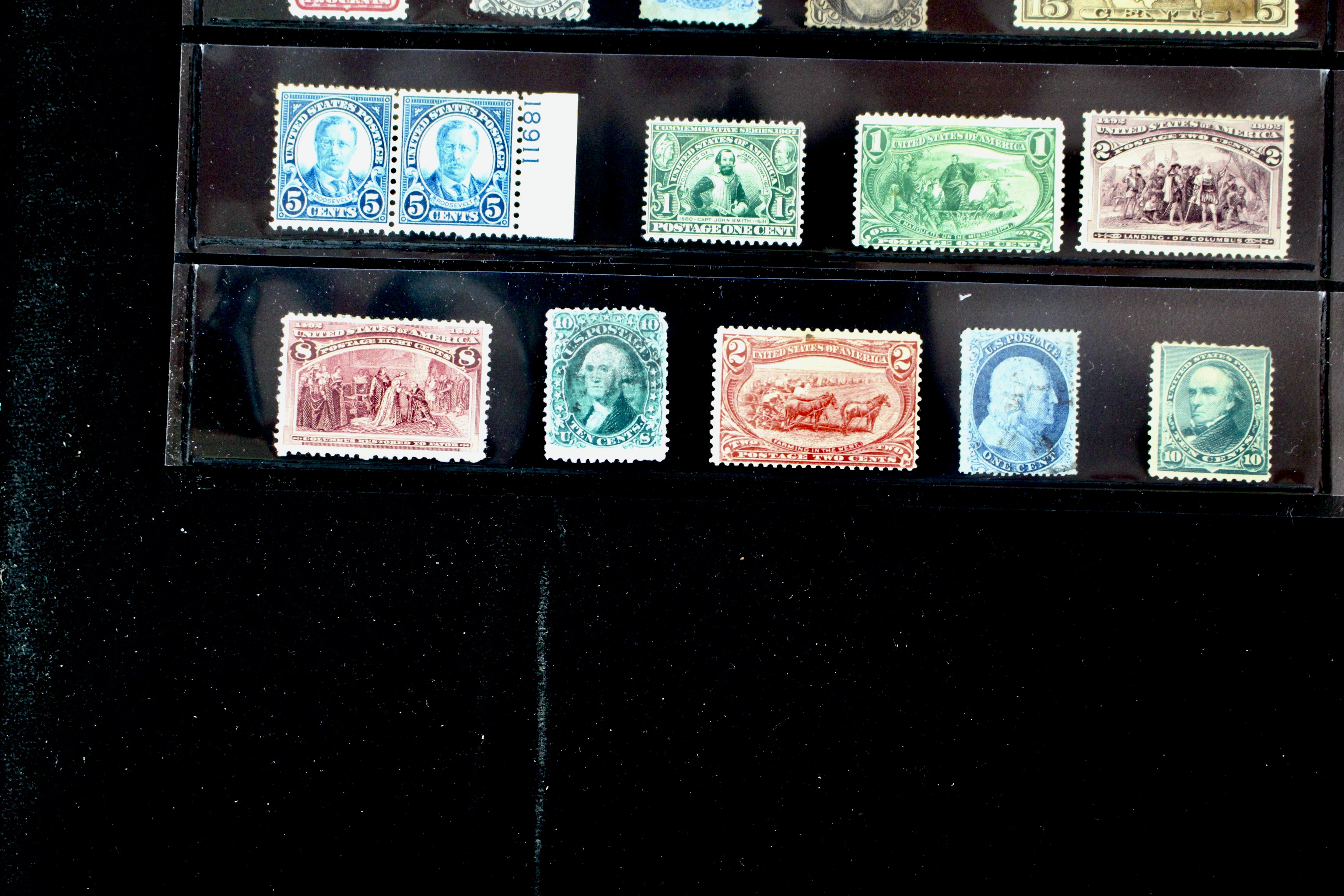 Ninety-Seven Mint and Used Early U.S. Postage Stamps