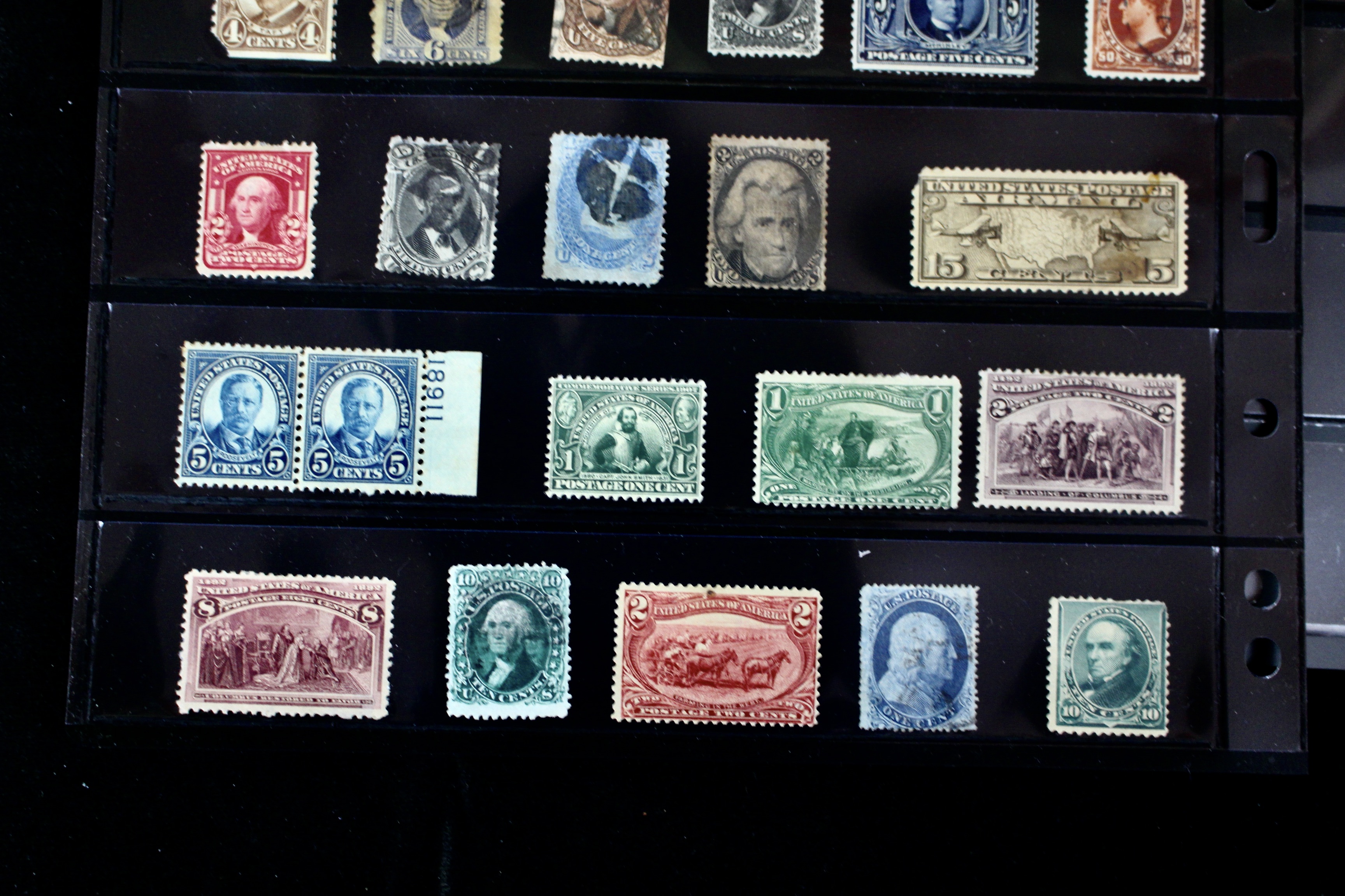 Ninety-Seven Mint and Used Early U.S. Postage Stamps
