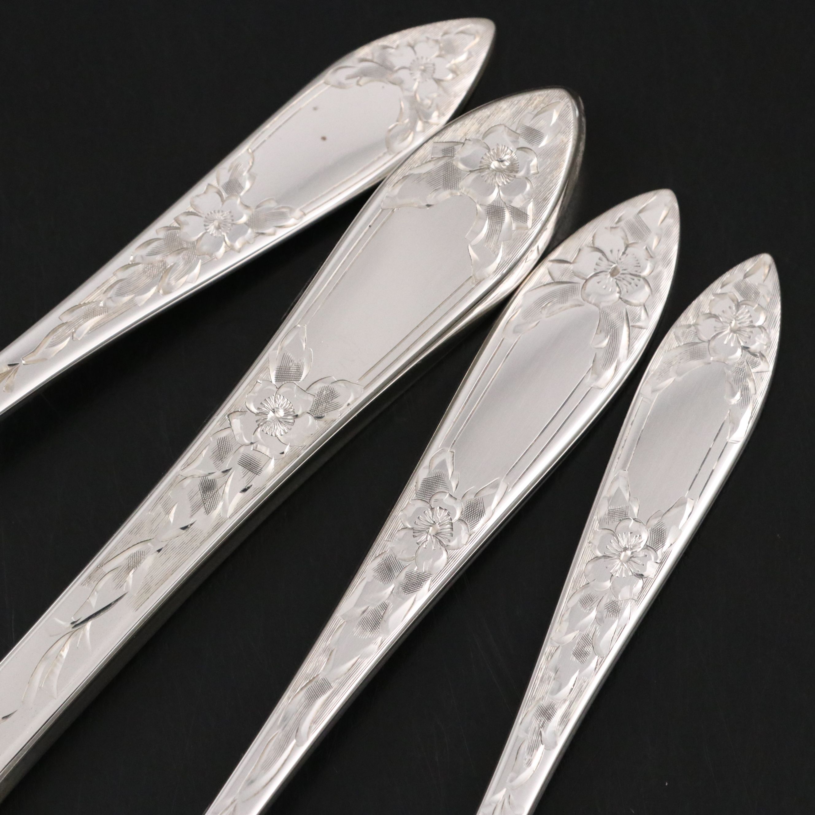 Gorham Sterling Candle Holders and Salt Cellars with Stieff Sterling Flatware