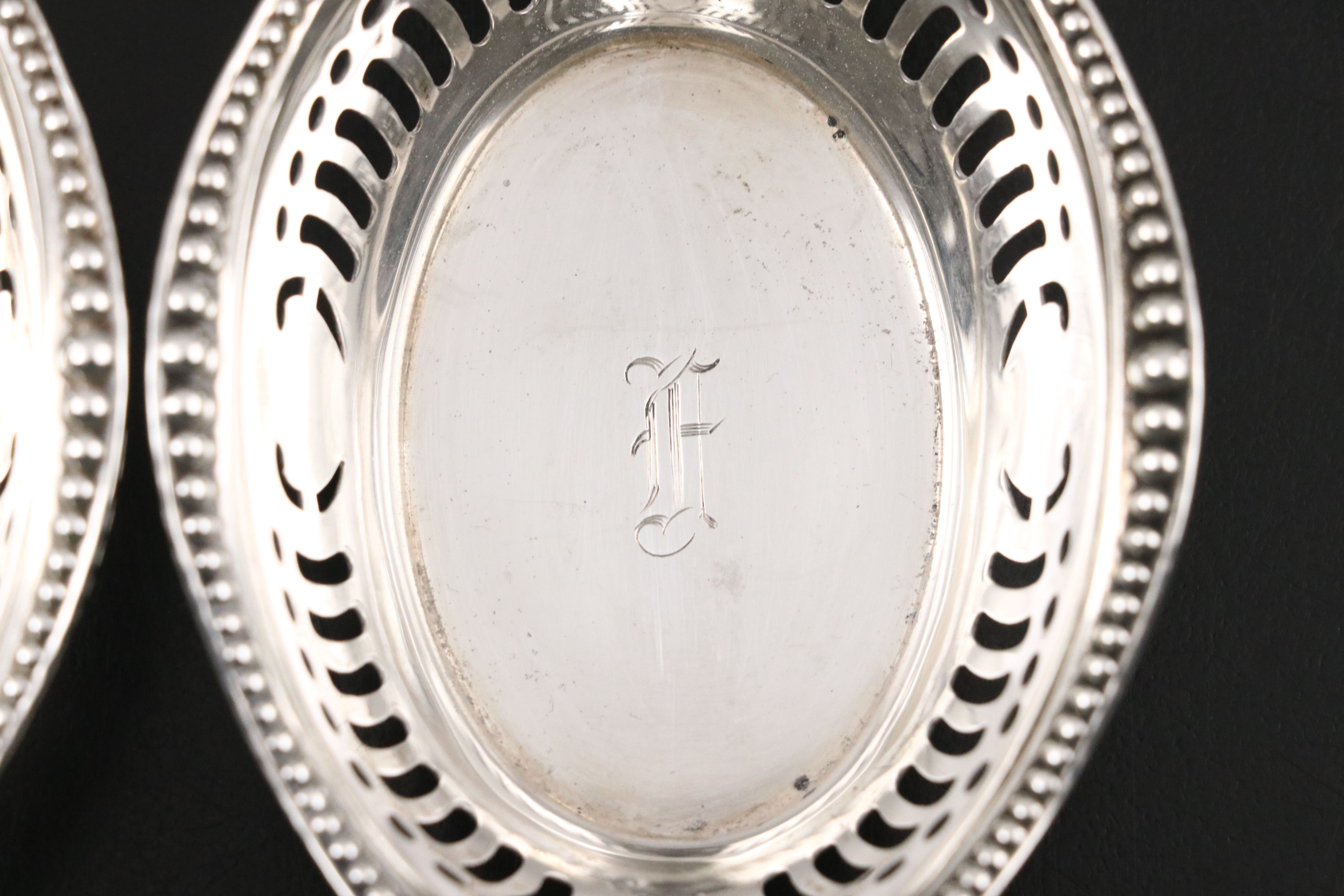 Gorham Sterling Candle Holders and Salt Cellars with Stieff Sterling Flatware