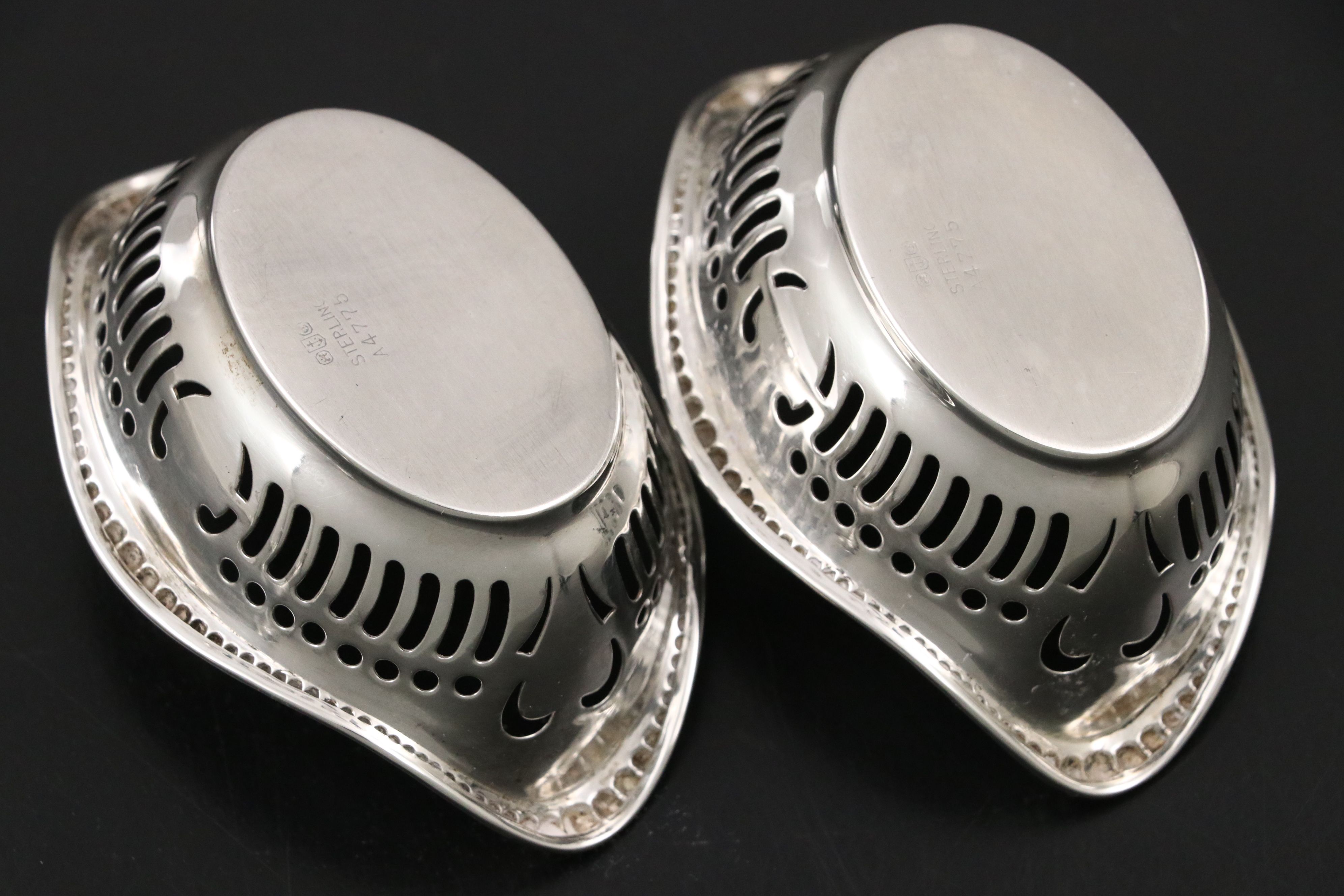 Gorham Sterling Candle Holders and Salt Cellars with Stieff Sterling Flatware