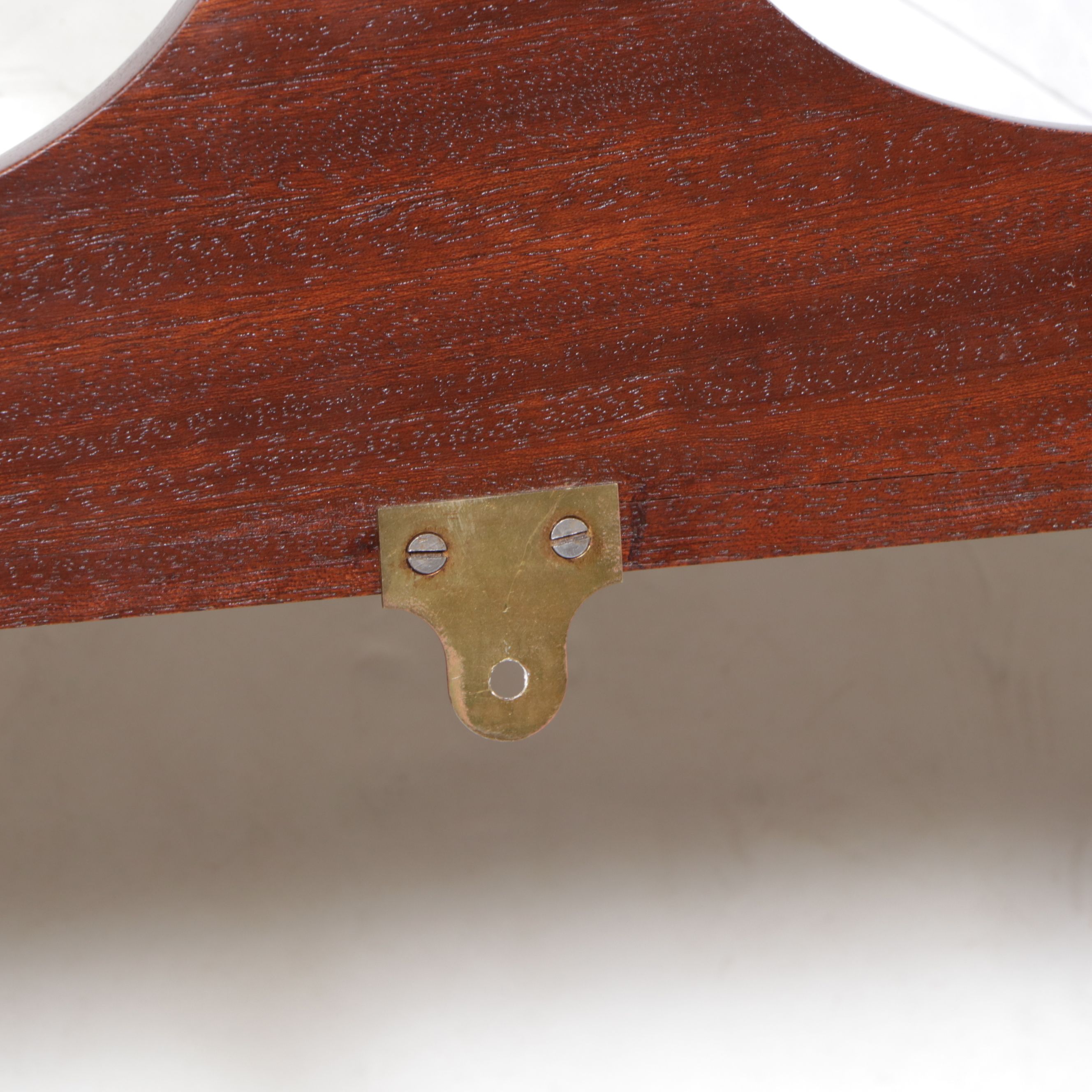 Mahogany Three-Tiered Wall Hanging Shelf