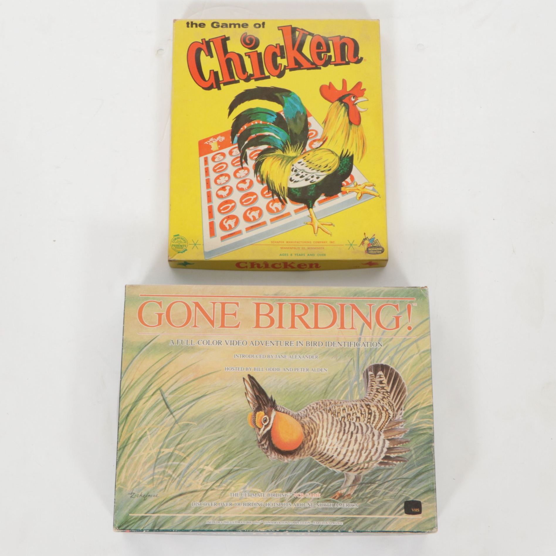 "Gone Birding", "Chicken", and More Themed Board Games, Mid to Late 20th Century