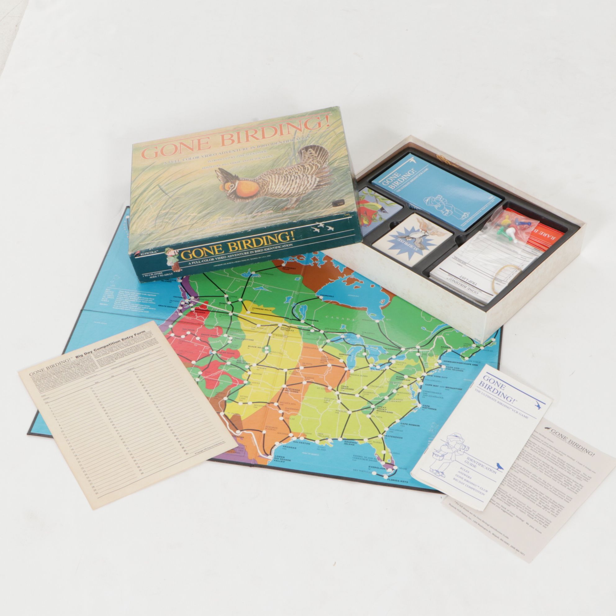 "Gone Birding", "Chicken", and More Themed Board Games, Mid to Late 20th Century