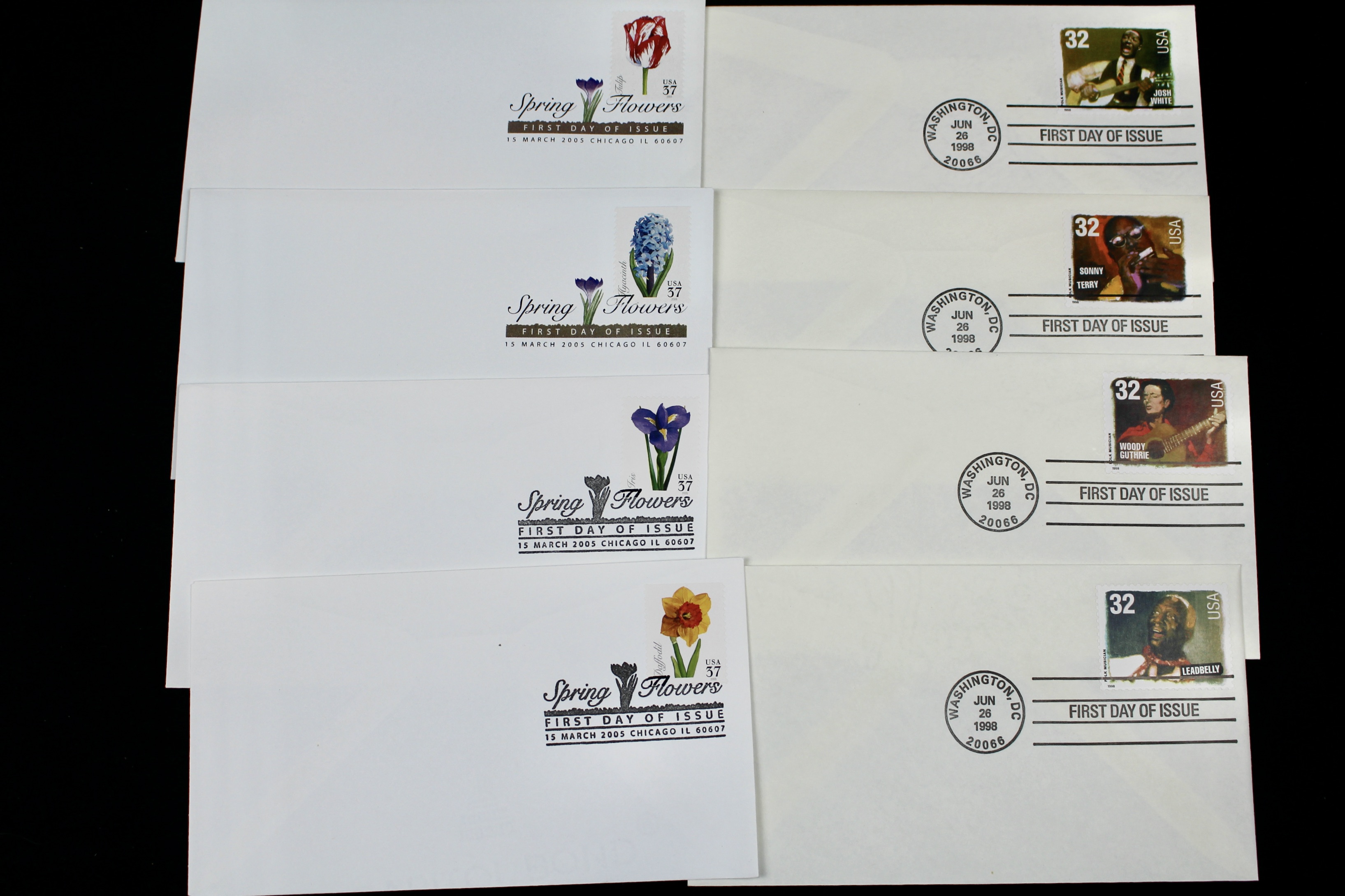 110 U.S. First Day Covers, All Unaddressed with Cachets