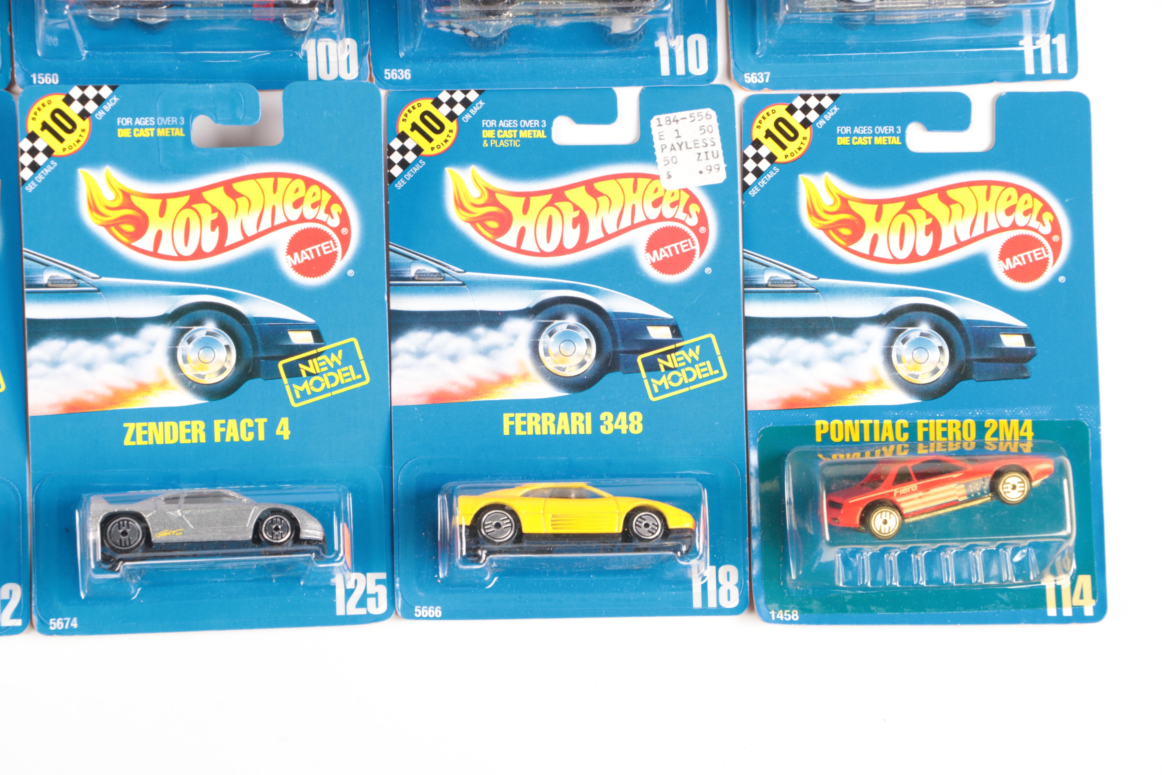Hot Wheels "Thunderstreak," "Mercedes 540K" with Other Toy Cars