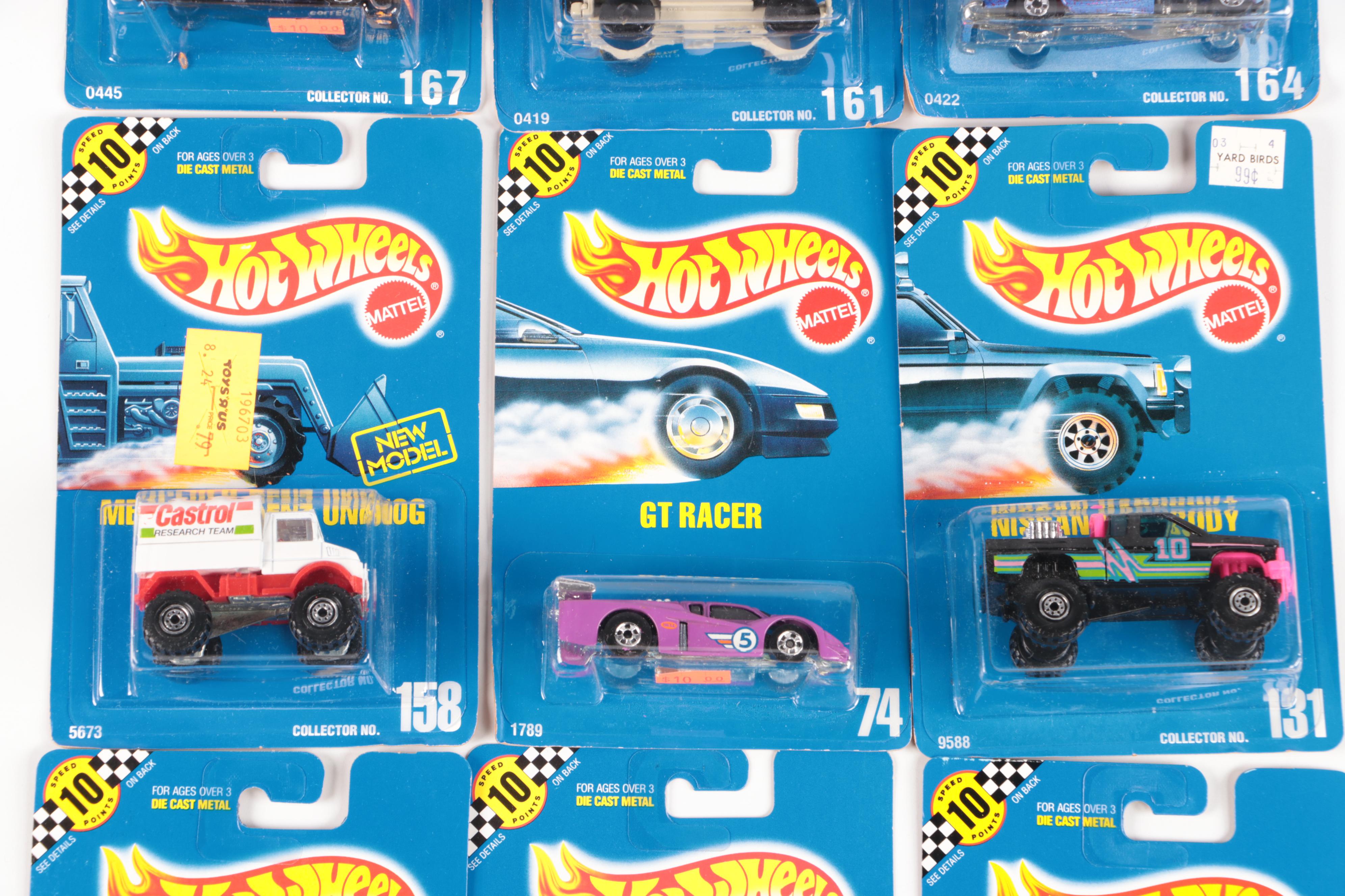 Hot Wheels "Thunderstreak," "Mercedes 540K" with Other Toy Cars