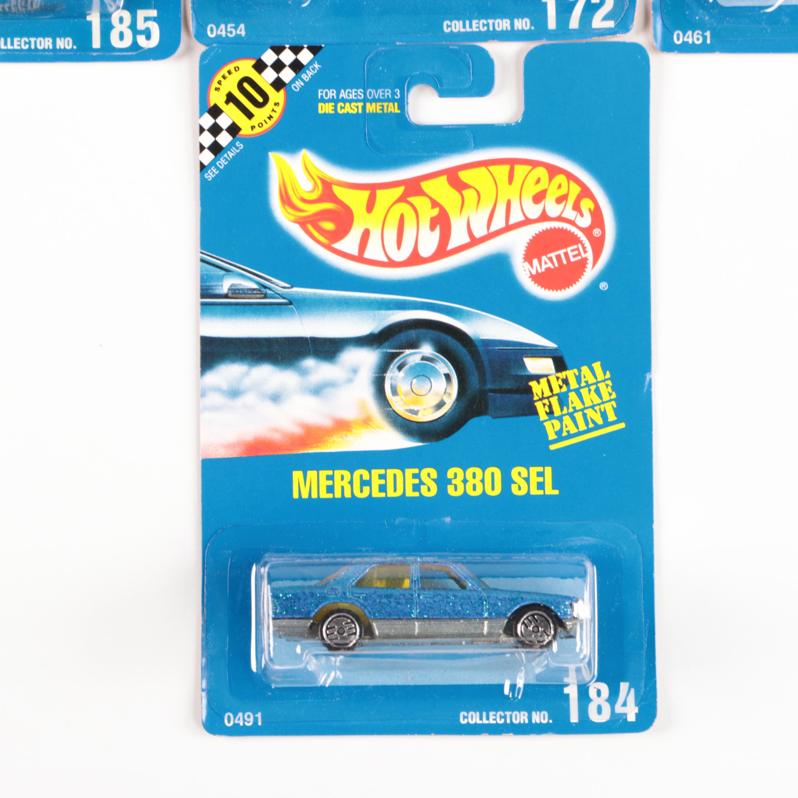 Hot Wheels "Thunderstreak," "Mercedes 540K" with Other Toy Cars