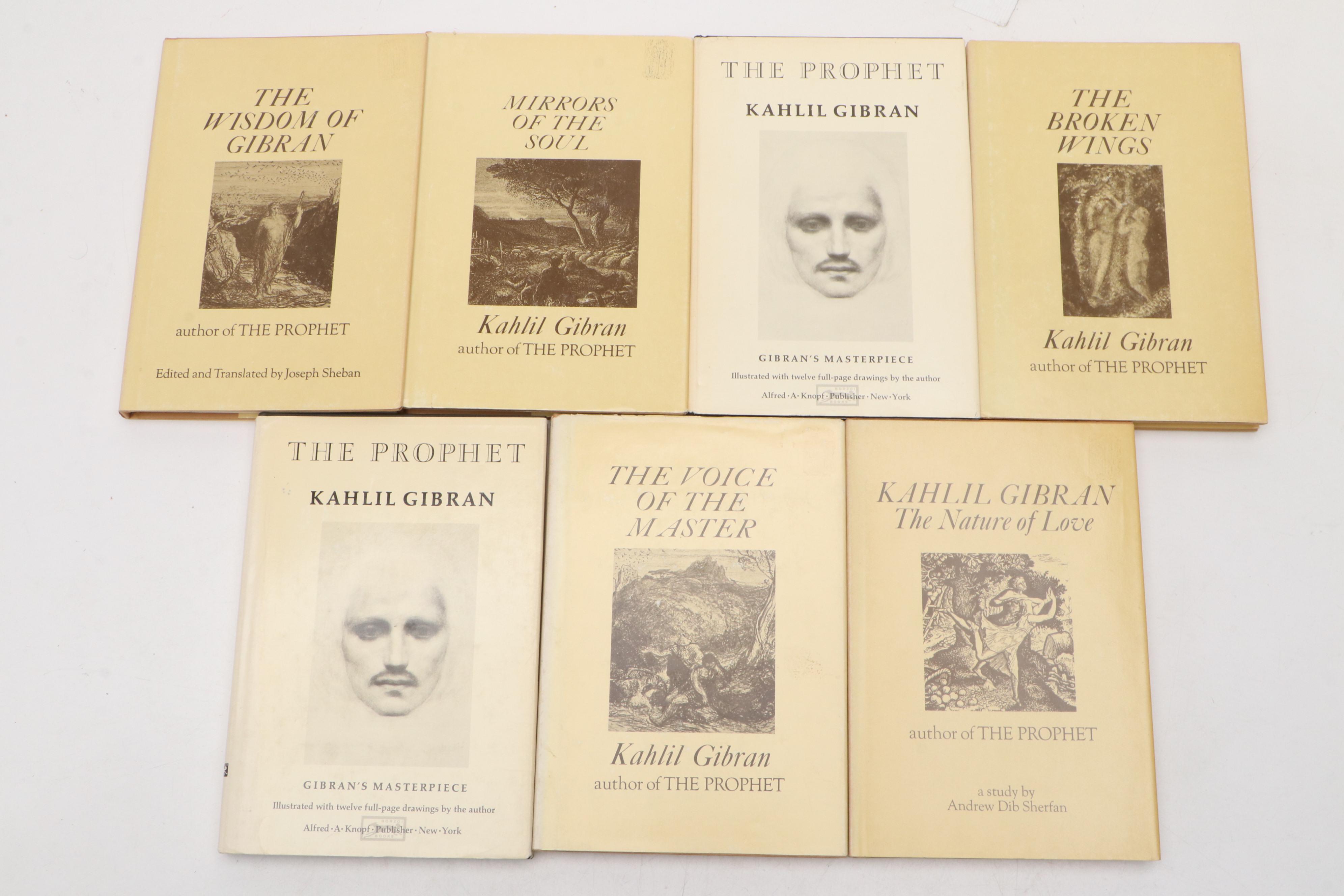 Illustrated "The Prophet" with More Poetry and Fiction Books by Kahlil Gibran