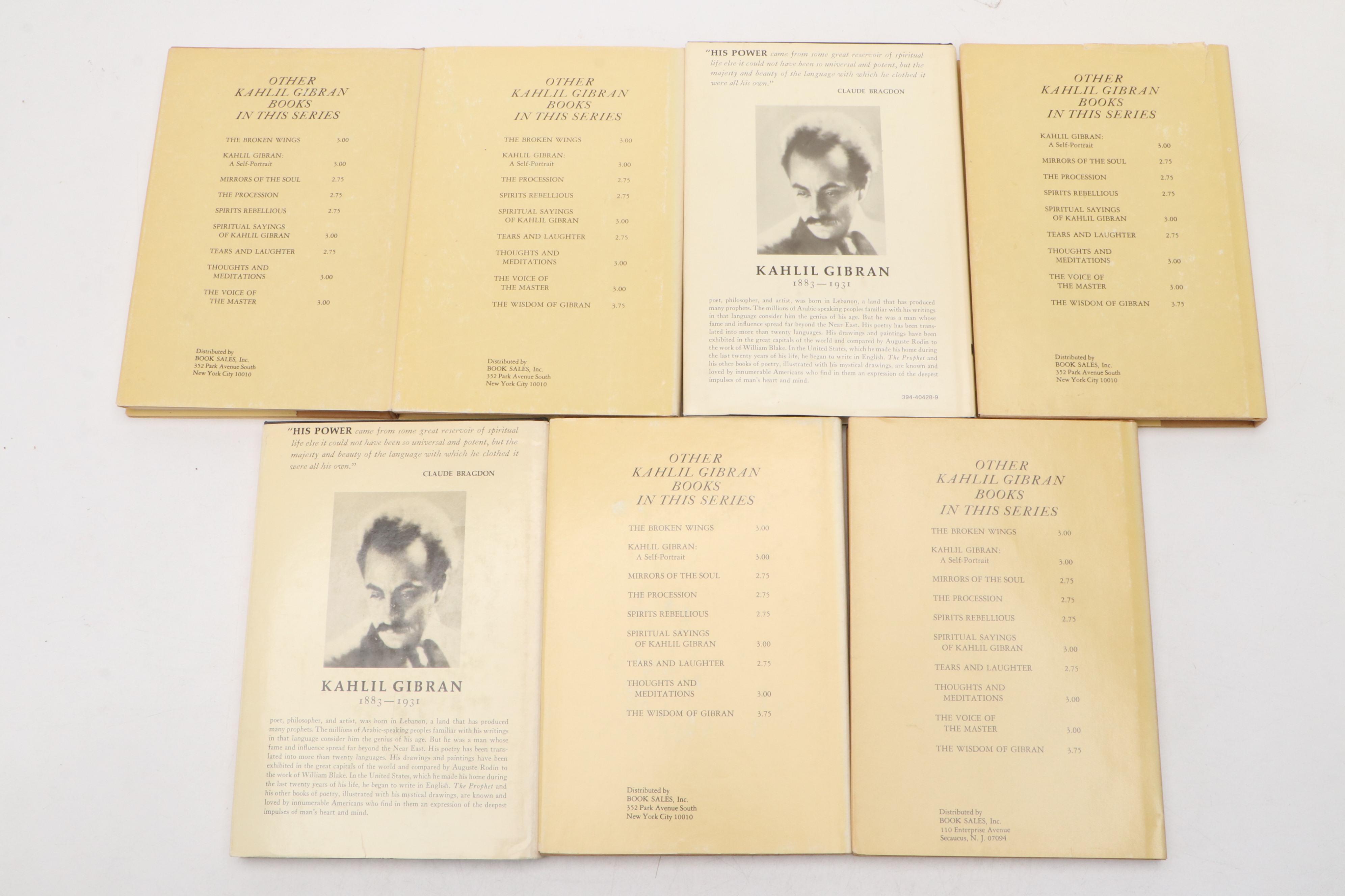 Illustrated "The Prophet" with More Poetry and Fiction Books by Kahlil Gibran