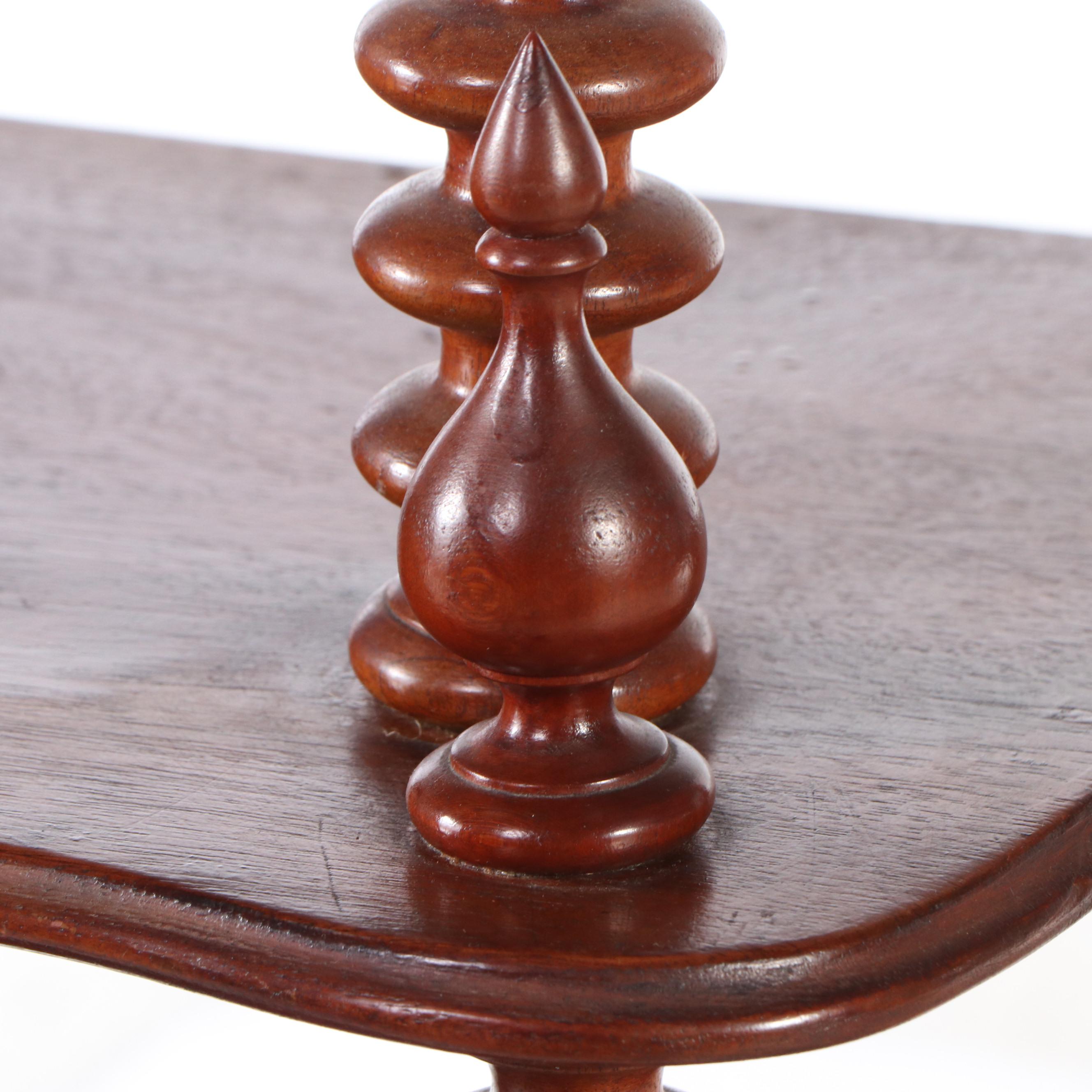 Victorian Turned Mahogany Five-Tier Stand