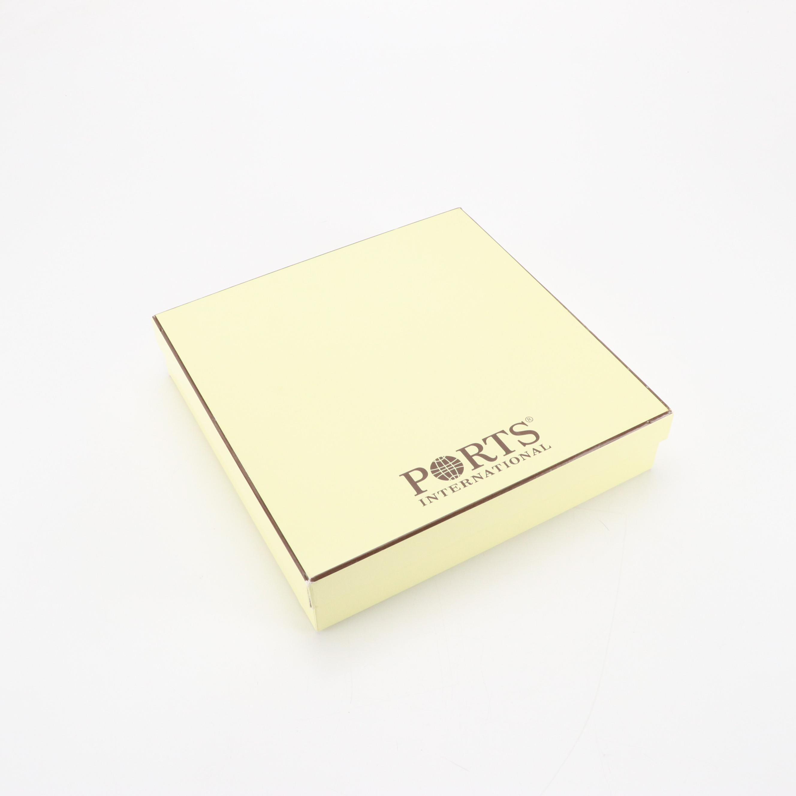 Ports International Multicolor Logo Scarf in Mulberry Silk with Box