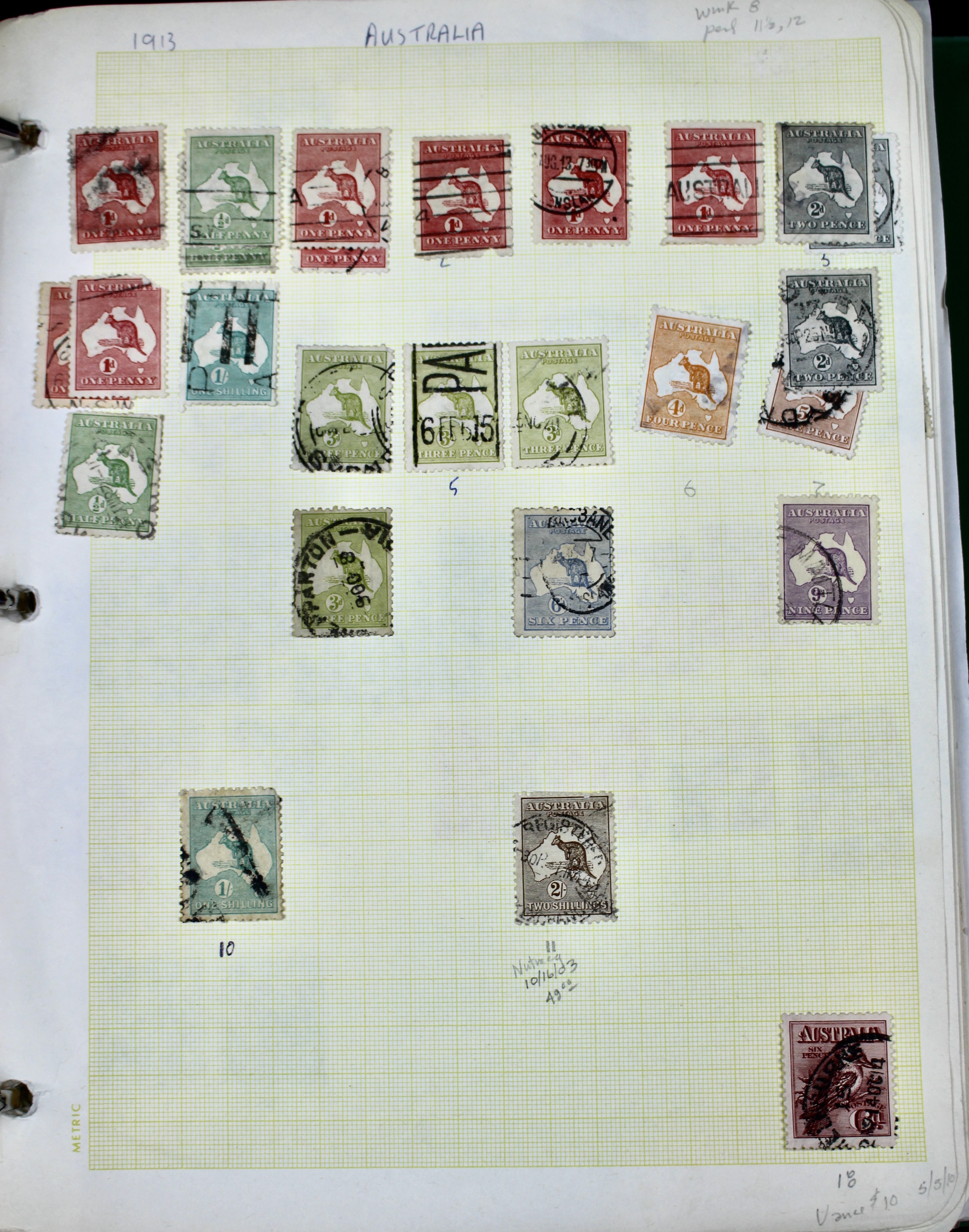 Australia Postage Stamp Collection, Mint and Used