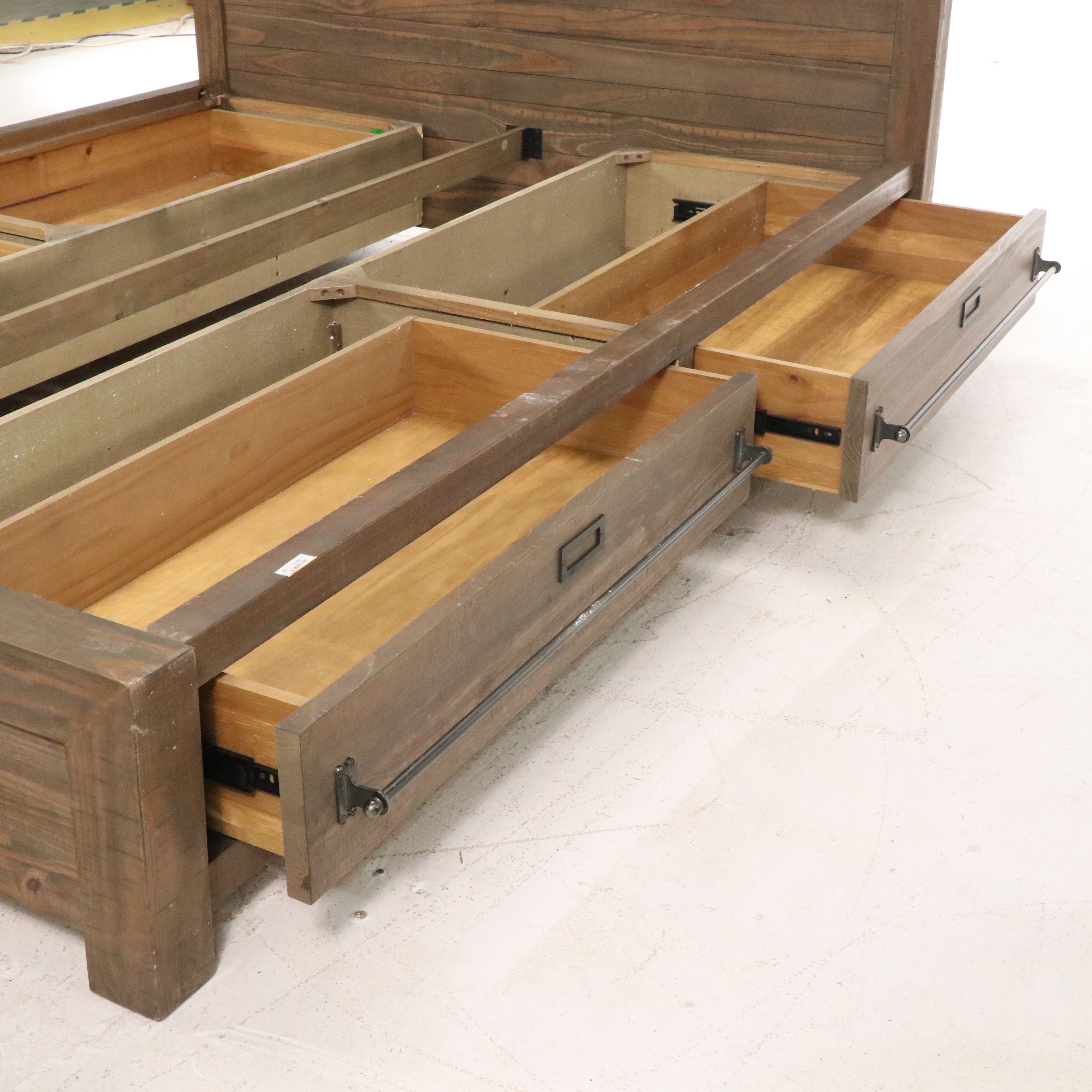 Restoration Hardware Mercantile Queen Size Storage Bed Frame
