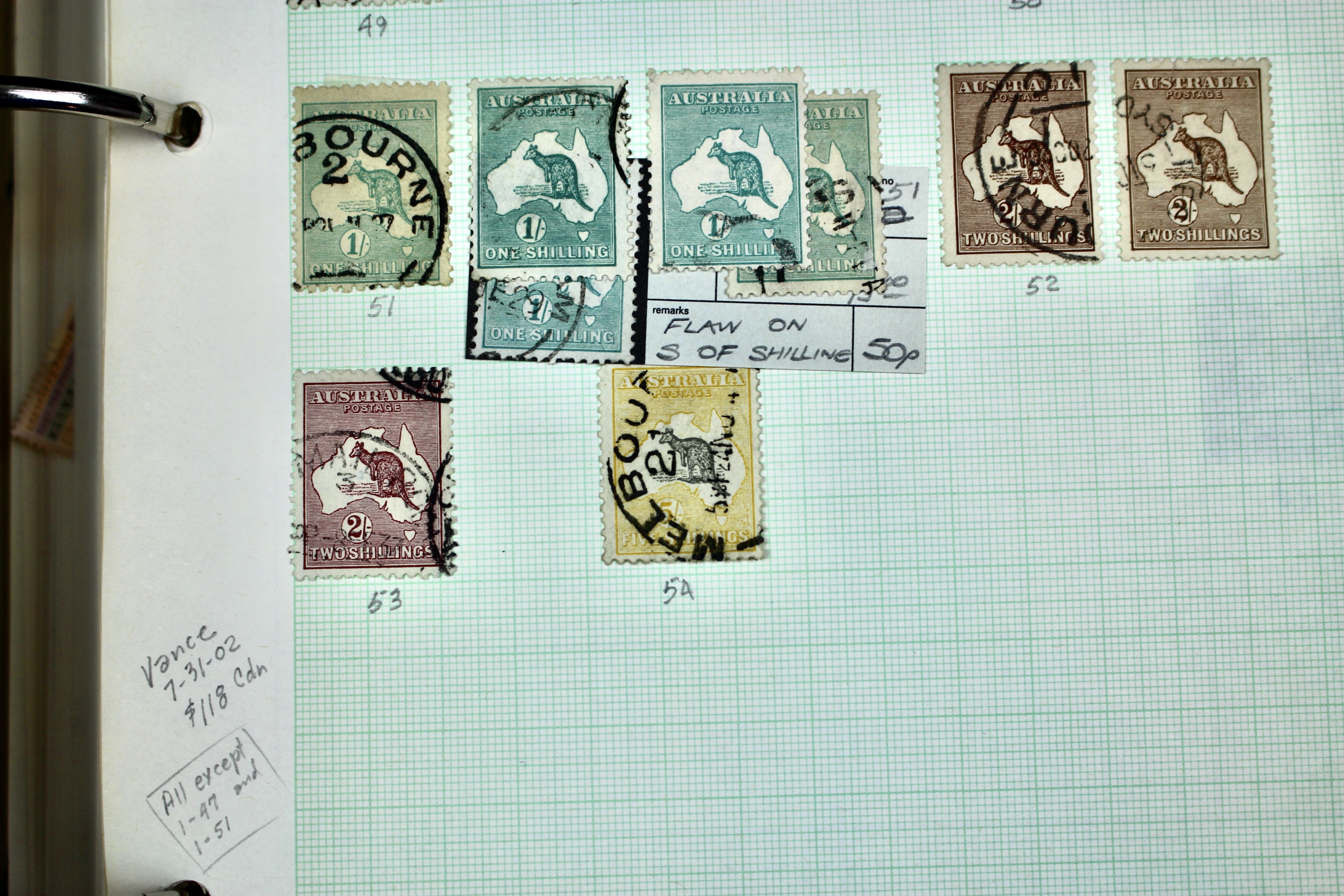 Australia Postage Stamp Collection, Mint and Used