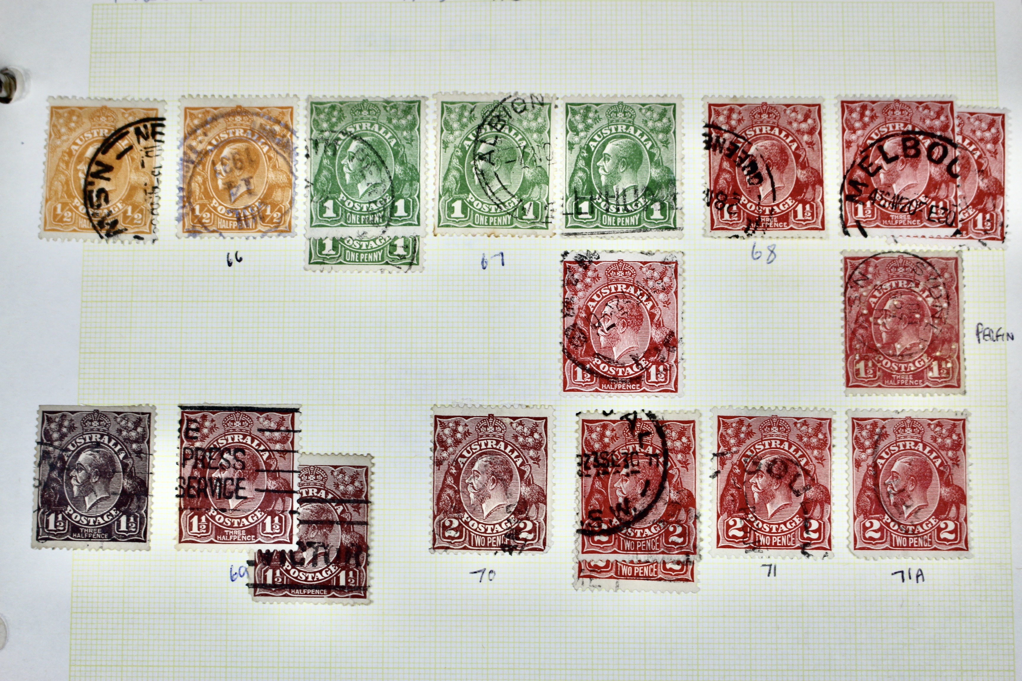 Australia Postage Stamp Collection, Mint and Used